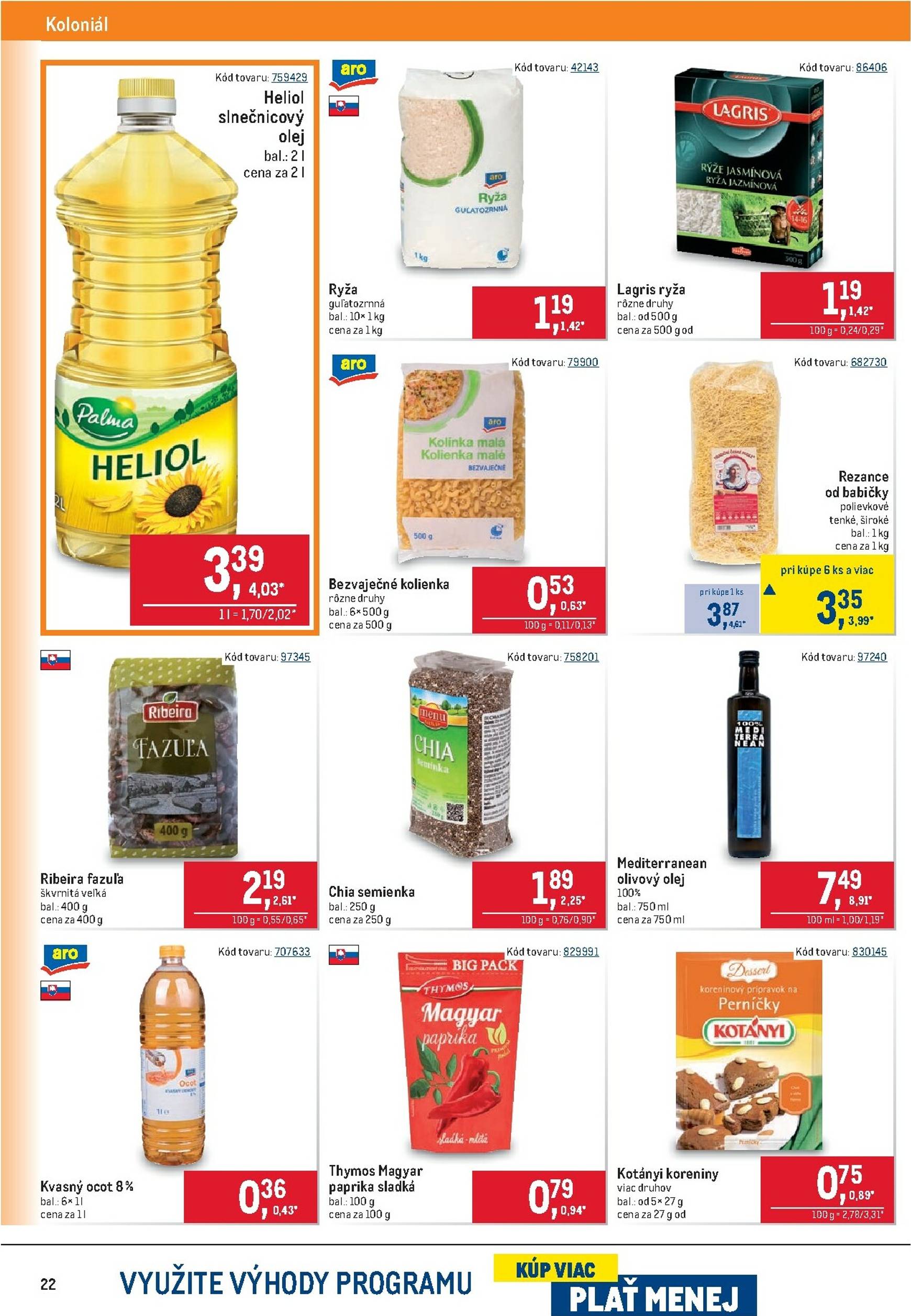 Page 22 of Aktuálny metro leták platný od stredy 05.11 do 18.11