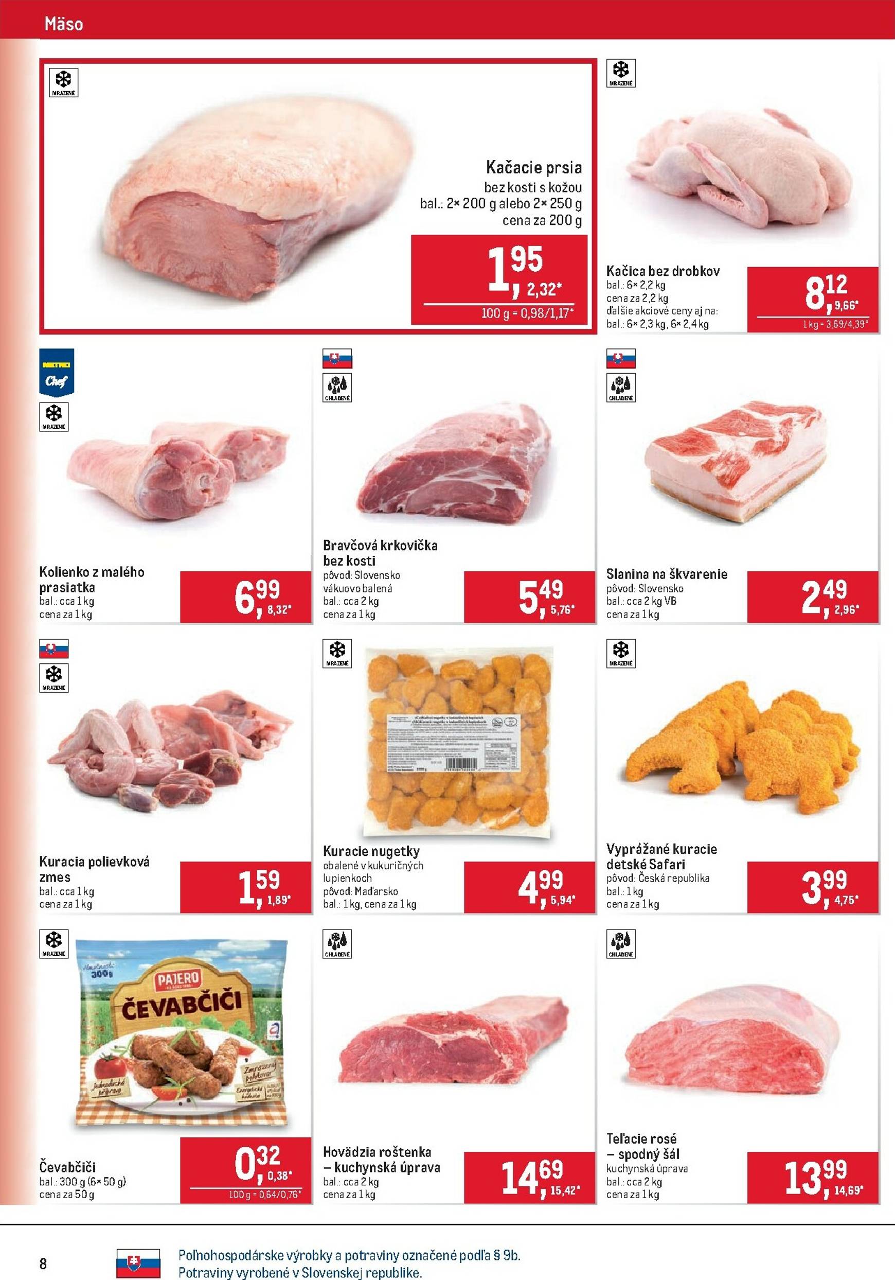 Page 8 of Aktuálny metro leták platný od stredy 05.11 do 18.11