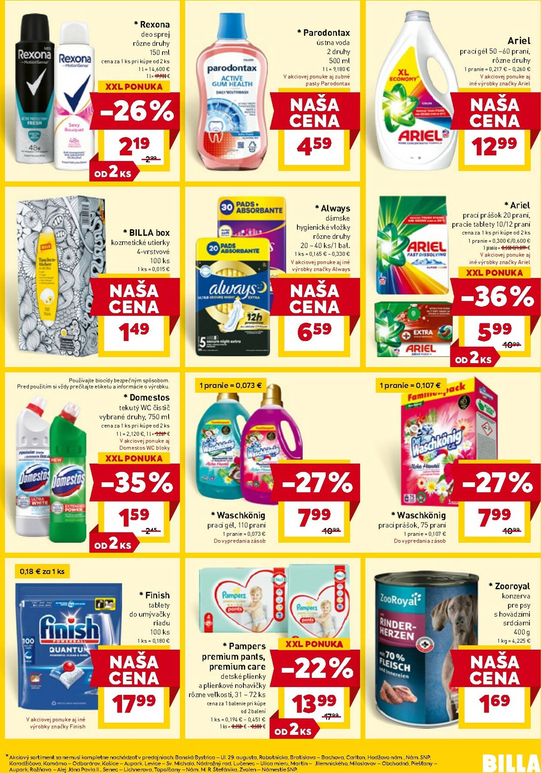 Page 19 of Aktuálny billa leták platný od stredy 29.10 do 04.11