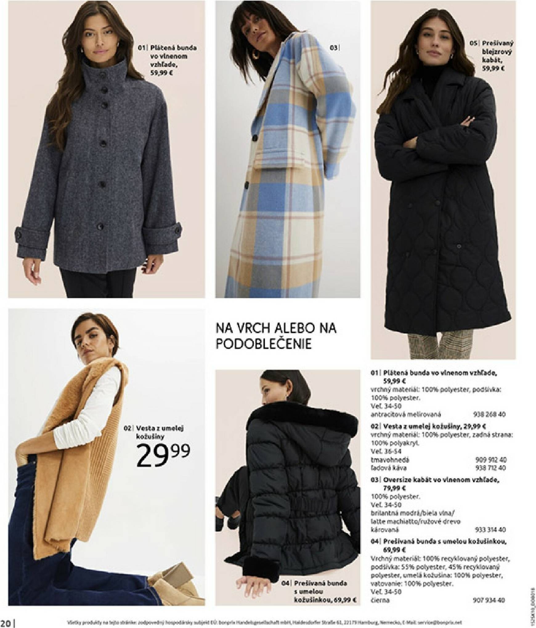 Page 22 of Aktuálny bonprix leták platný od stredy 05.11 do 08.12