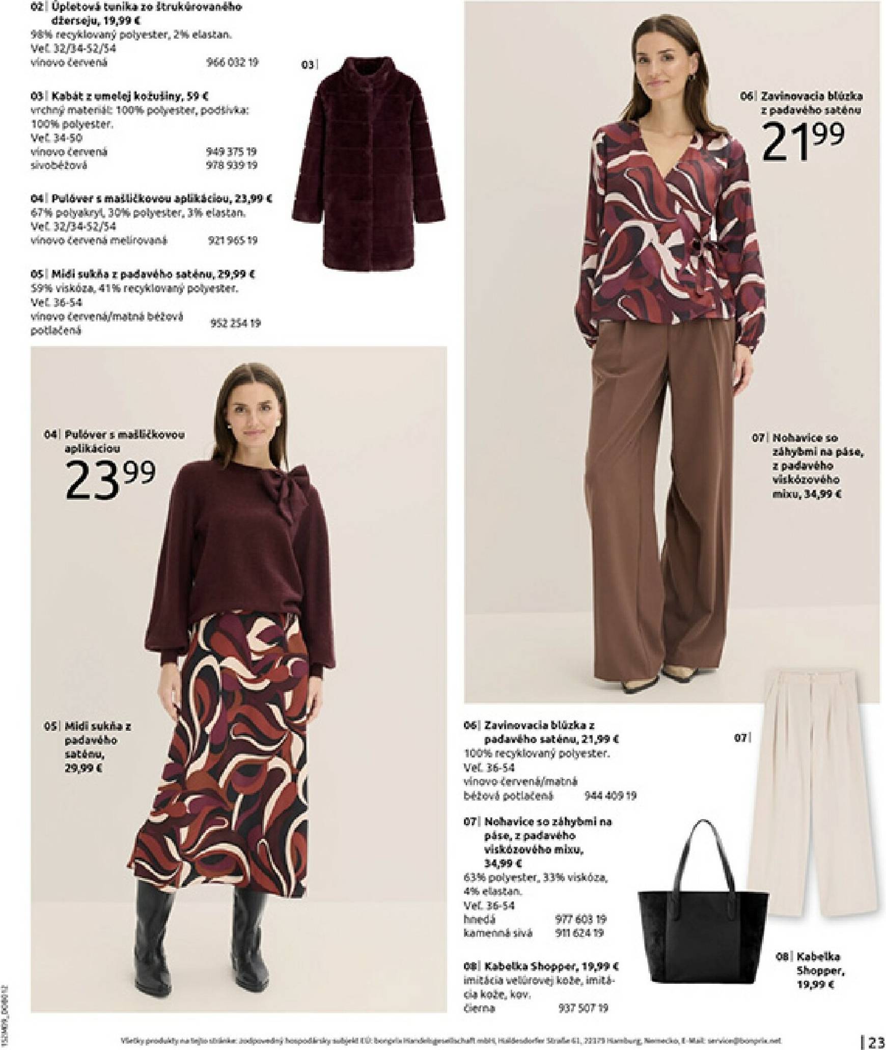 Page 25 of Aktuálny bonprix leták platný od štvrtka 23.10 do 18.11