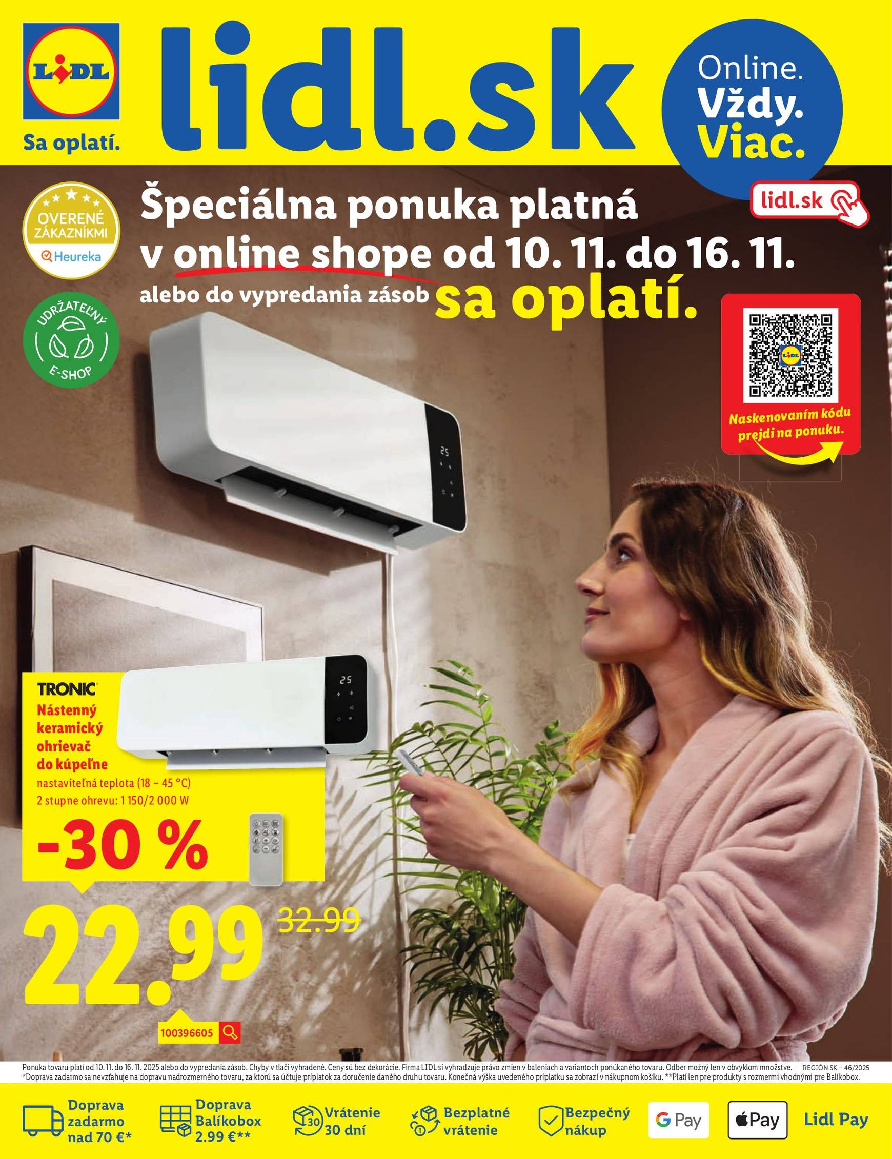 Page 1 of Aktuálny lidl leták platný od pondelka 10.11 do 16.11