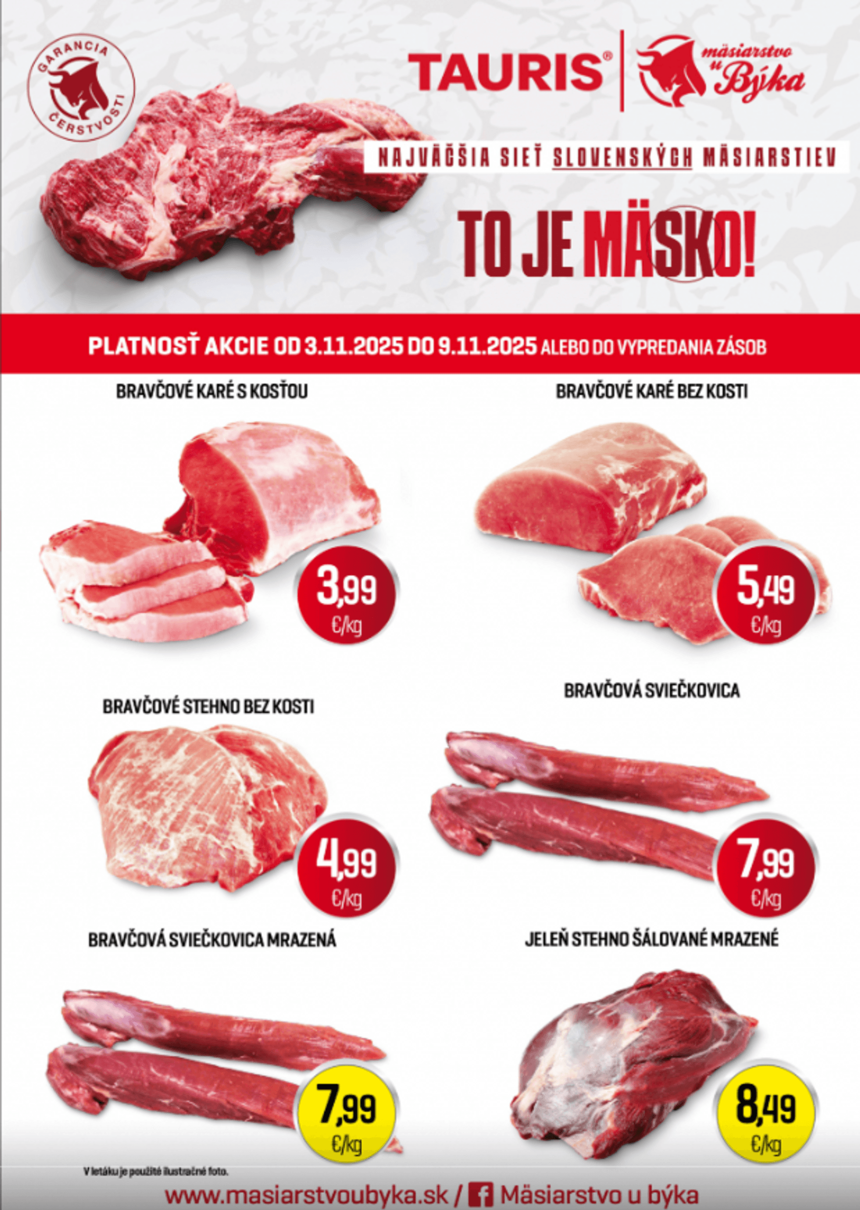 Page 1 of Aktuálny tauris leták platný od pondelka 03.11 do 09.11