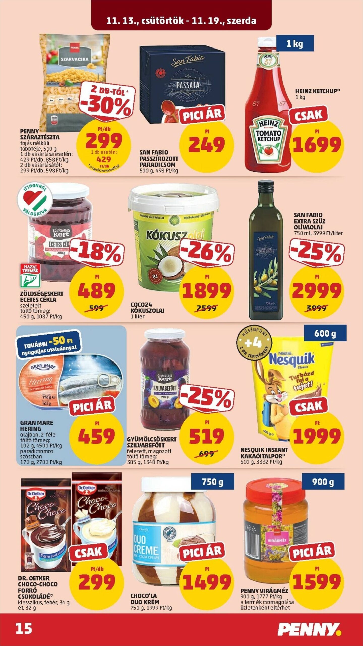 Page 19 of Aktuálny penny-madarsko leták platný od štvrtka 13.11 do 19.11