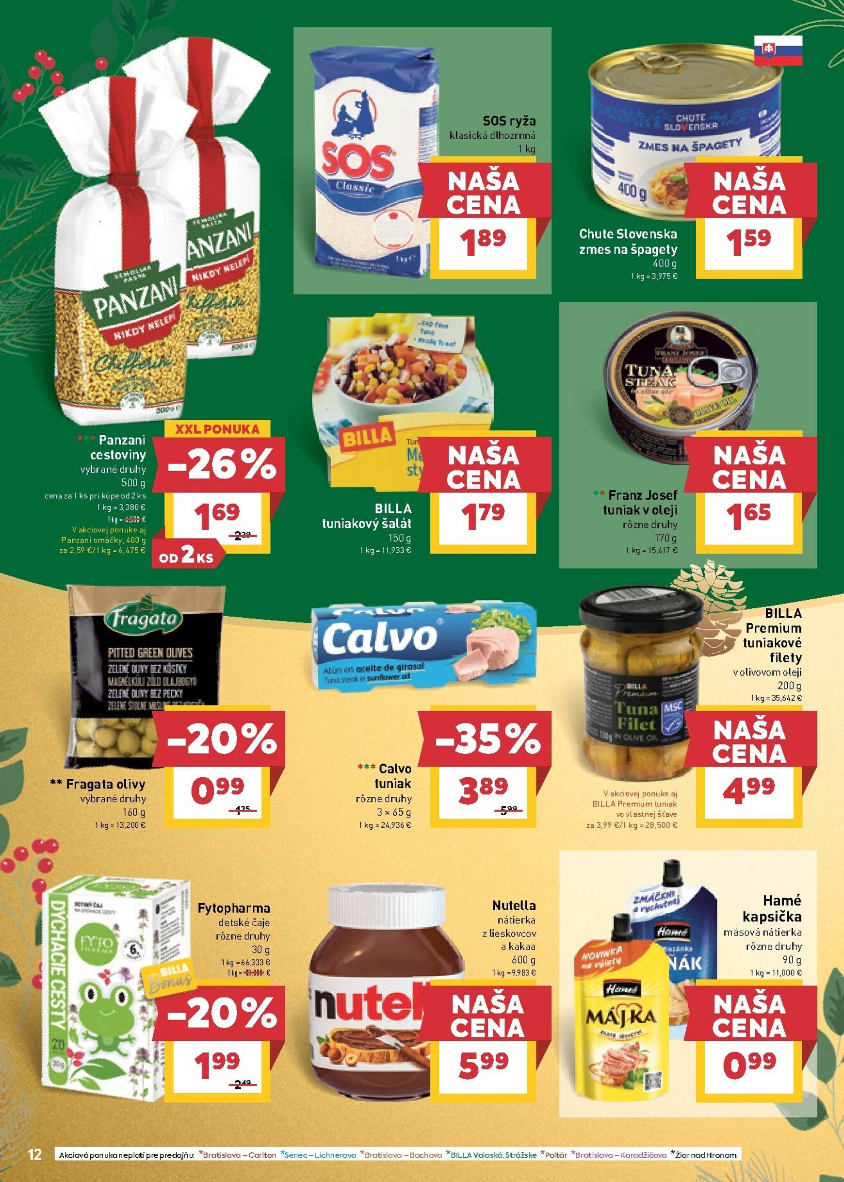 Page 12 of Aktuálny billa leták platný od stredy 12.11 do 18.11