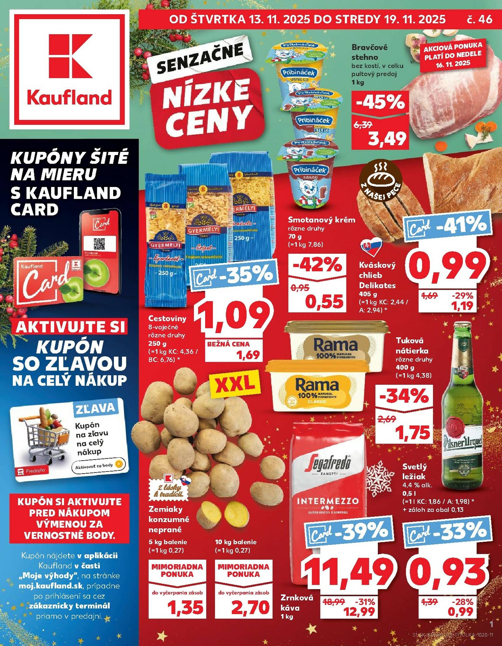 Page 1 of Aktuálny kaufland leták platný od štvrtka 13.11 do 19.11