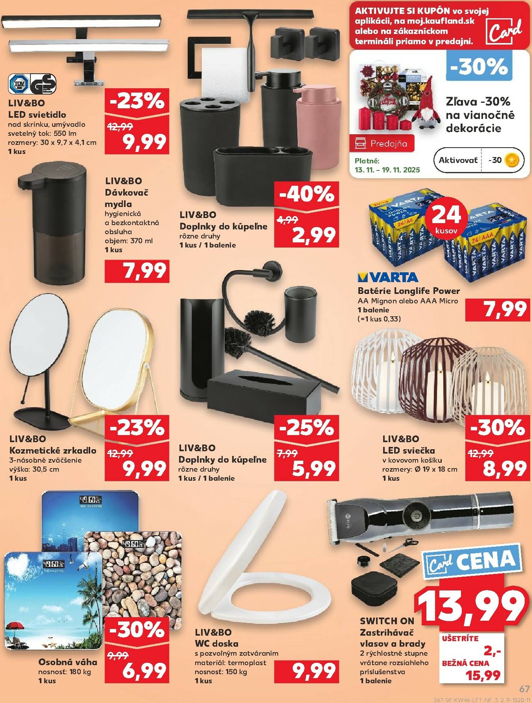 Page 67 of Aktuálny kaufland leták platný od štvrtka 13.11 do 19.11