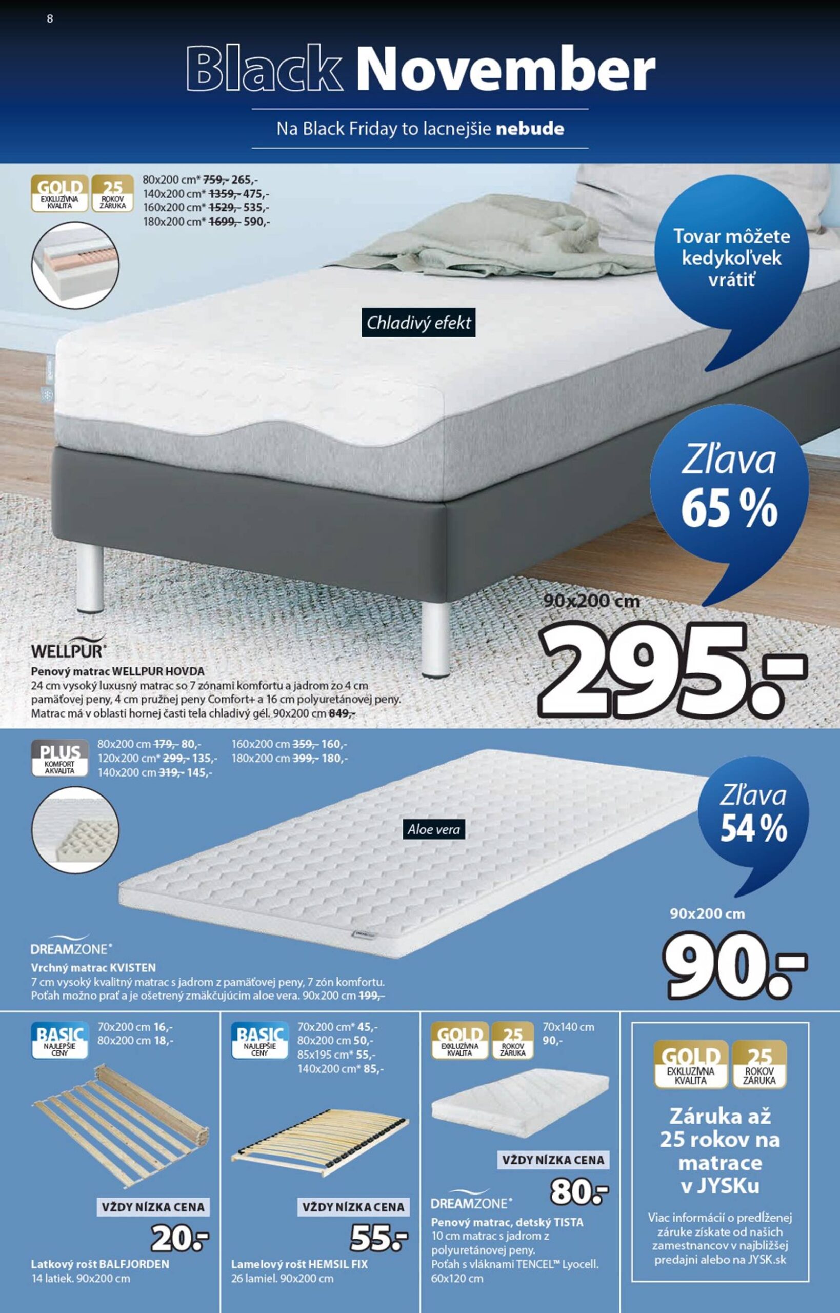 Page 8 of Aktuálny jysk leták platný od pondelka 10.11 do 23.11