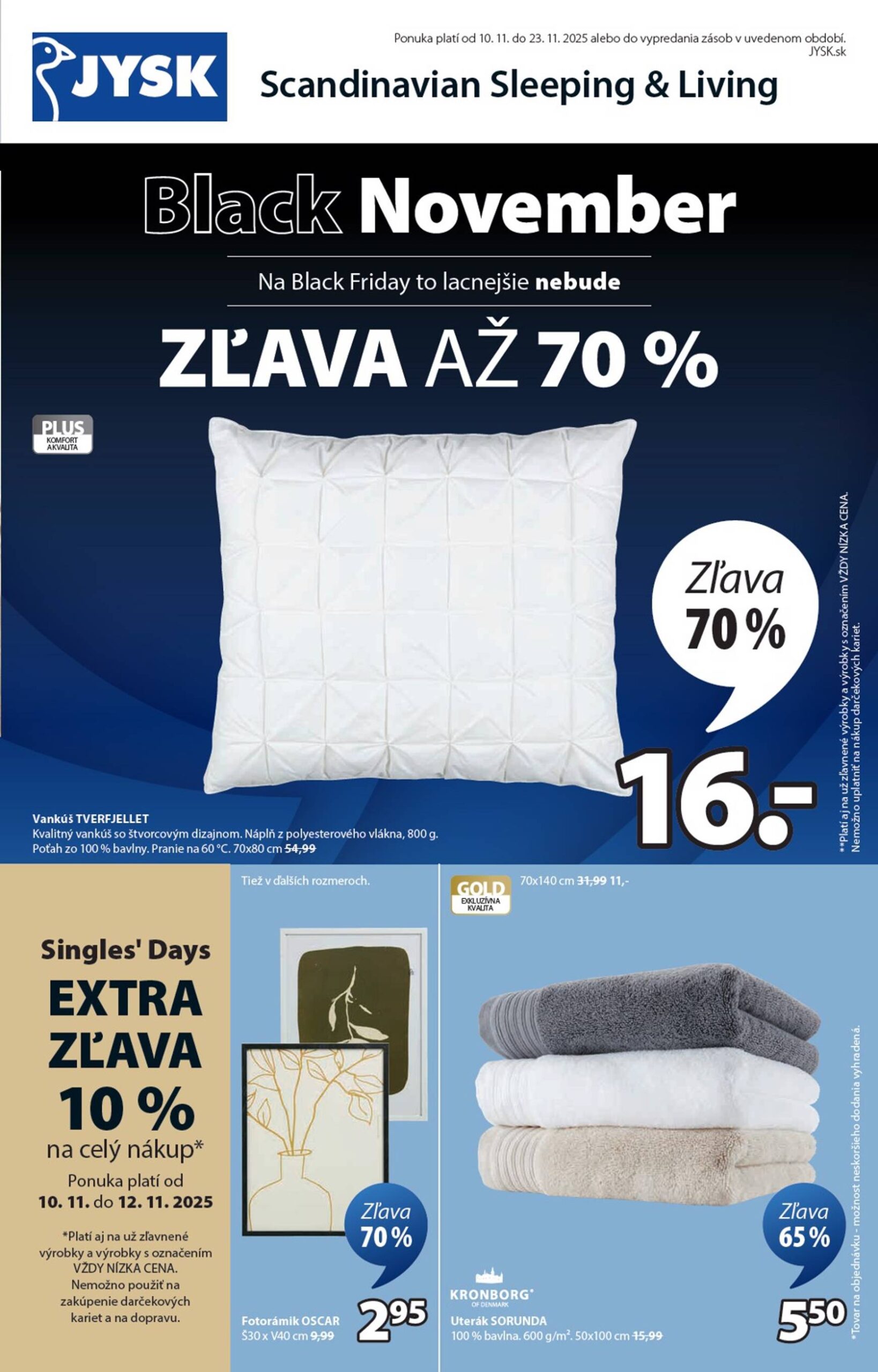 Page 1 of Aktuálny jysk leták platný od pondelka 10.11 do 23.11