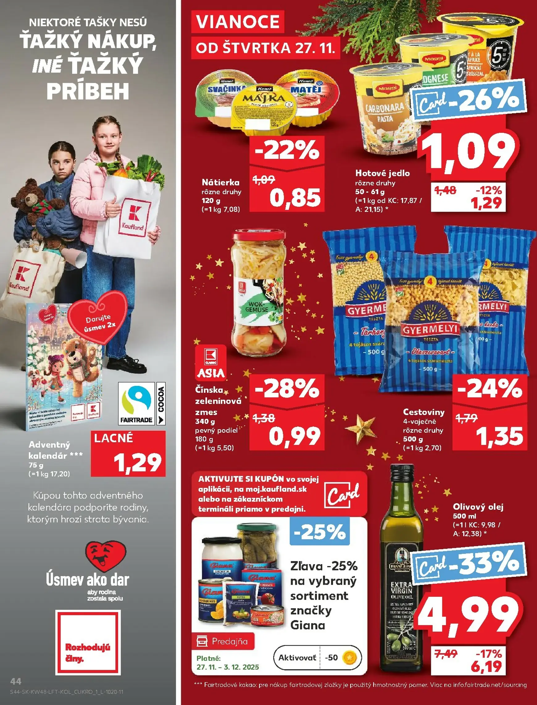 Page 44 of Aktuálny kaufland leták platný od štvrtka 27.11 do 03.12