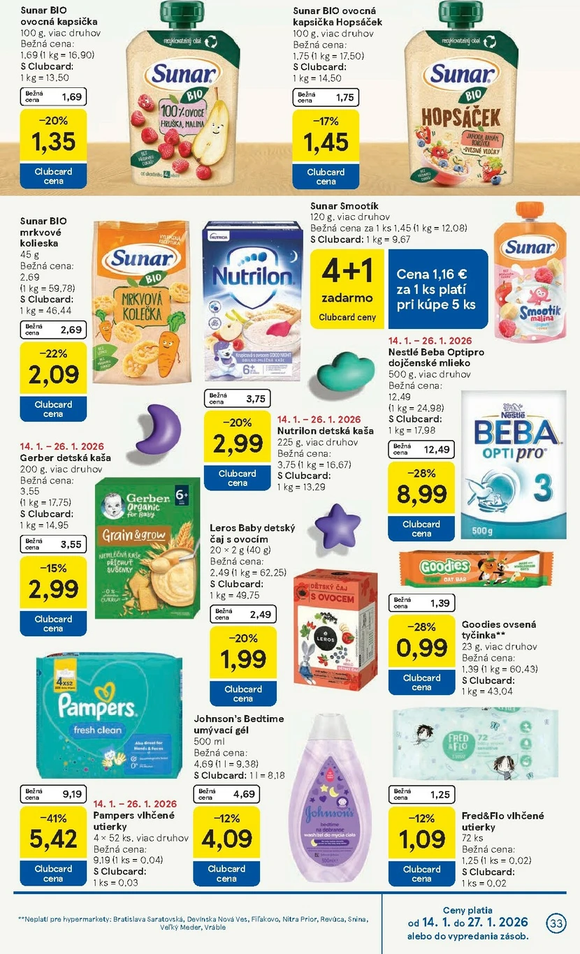Page 33 of Aktuálny tesco leták platný od stredy 14.01 do 20.01