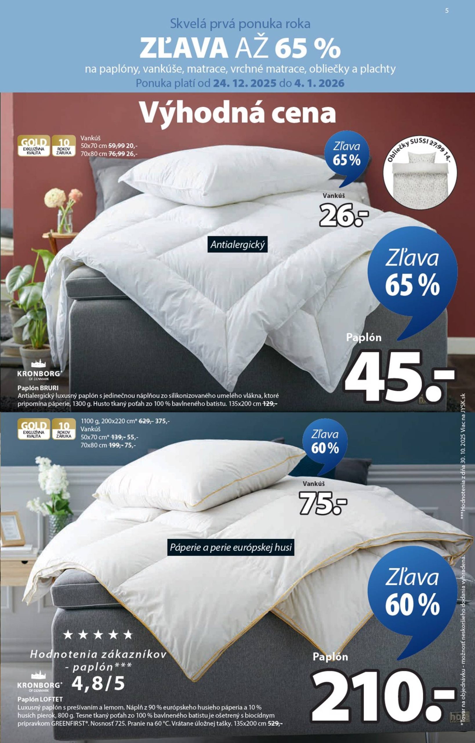 Page 5 of Aktuálny jysk leták platný od štvrtka 24.12 do 03.02