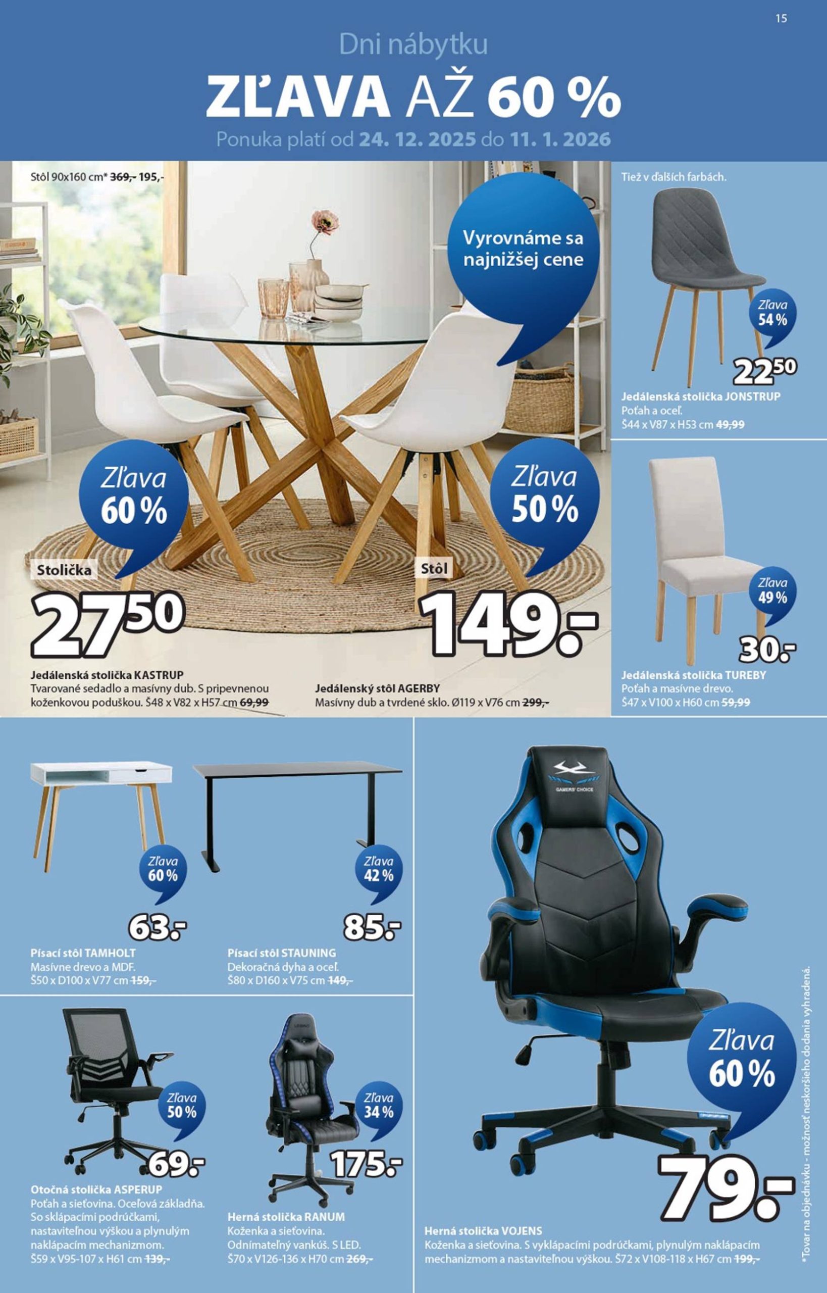 Page 15 of Aktuálny jysk leták platný od štvrtka 24.12 do 03.02