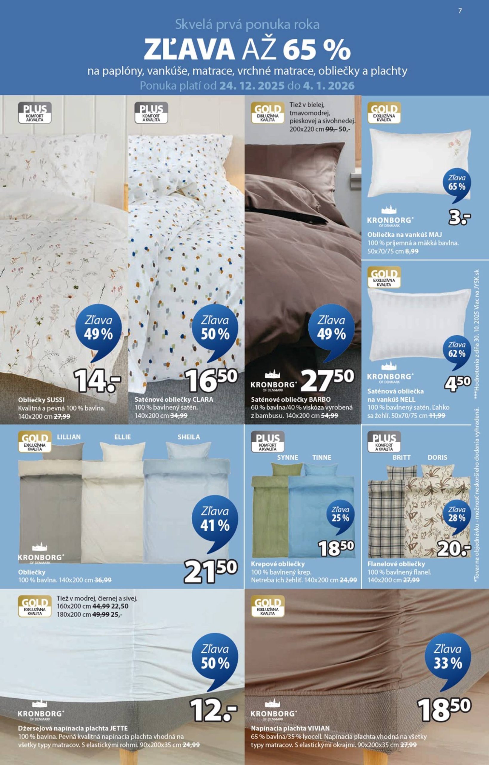 Page 7 of Aktuálny jysk leták platný od štvrtka 24.12 do 03.02