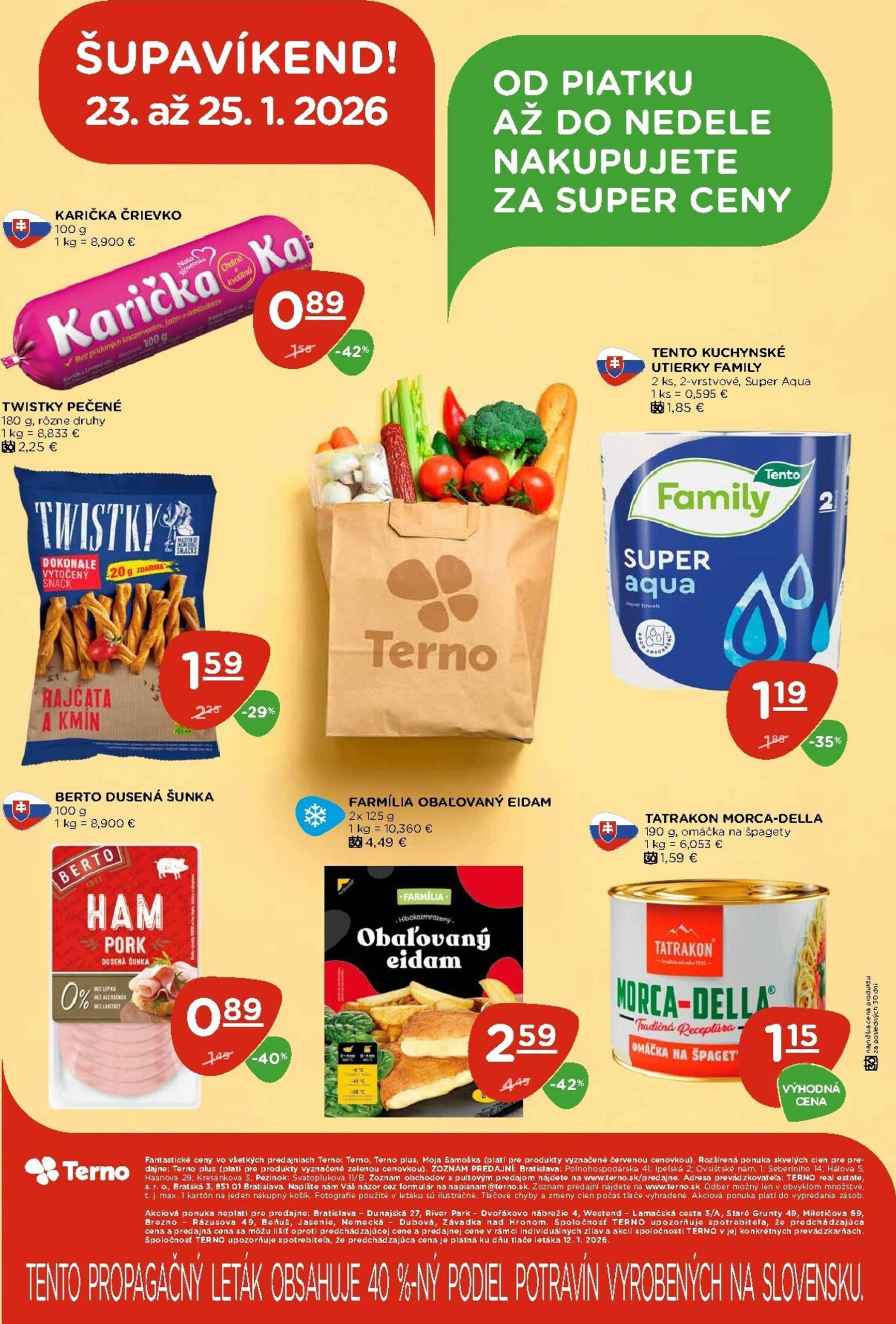 Page 20 of Aktuálny terno leták platný od štvrtka 22.01 do 28.01