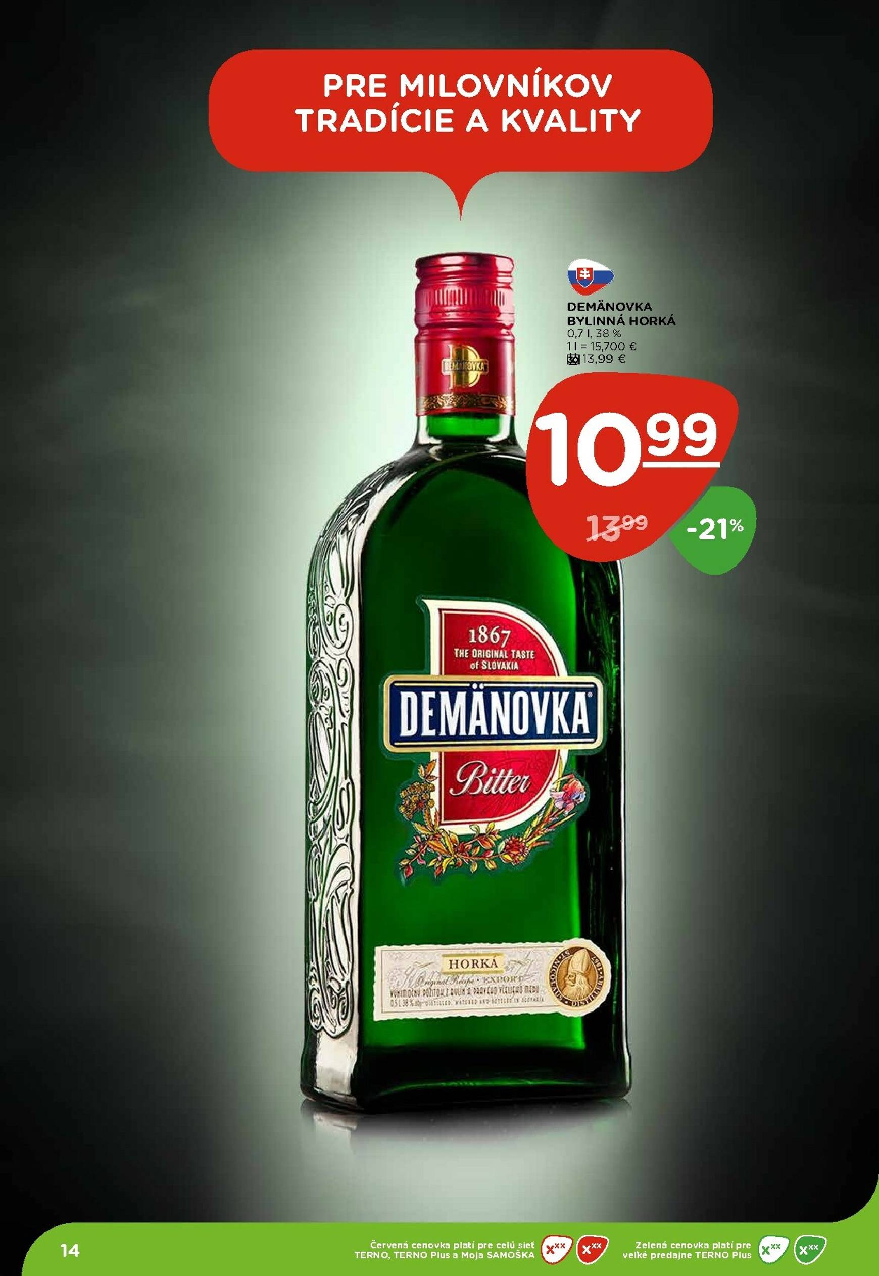 Page 14 of Aktuálny terno leták platný od štvrtka 22.01 do 28.01