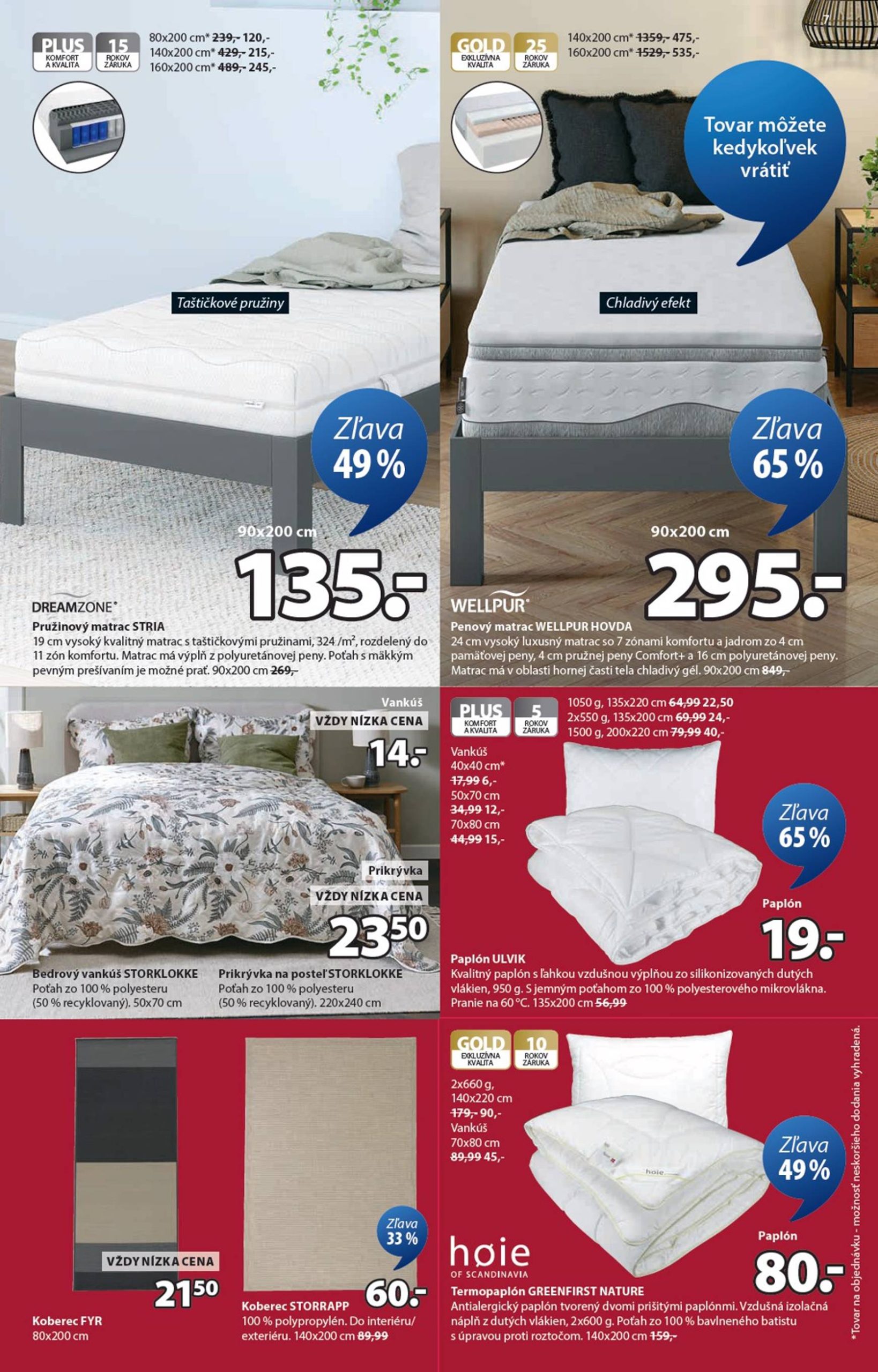 Page 7 of Aktuálny jysk leták platný od stredy 21.01 do 03.02