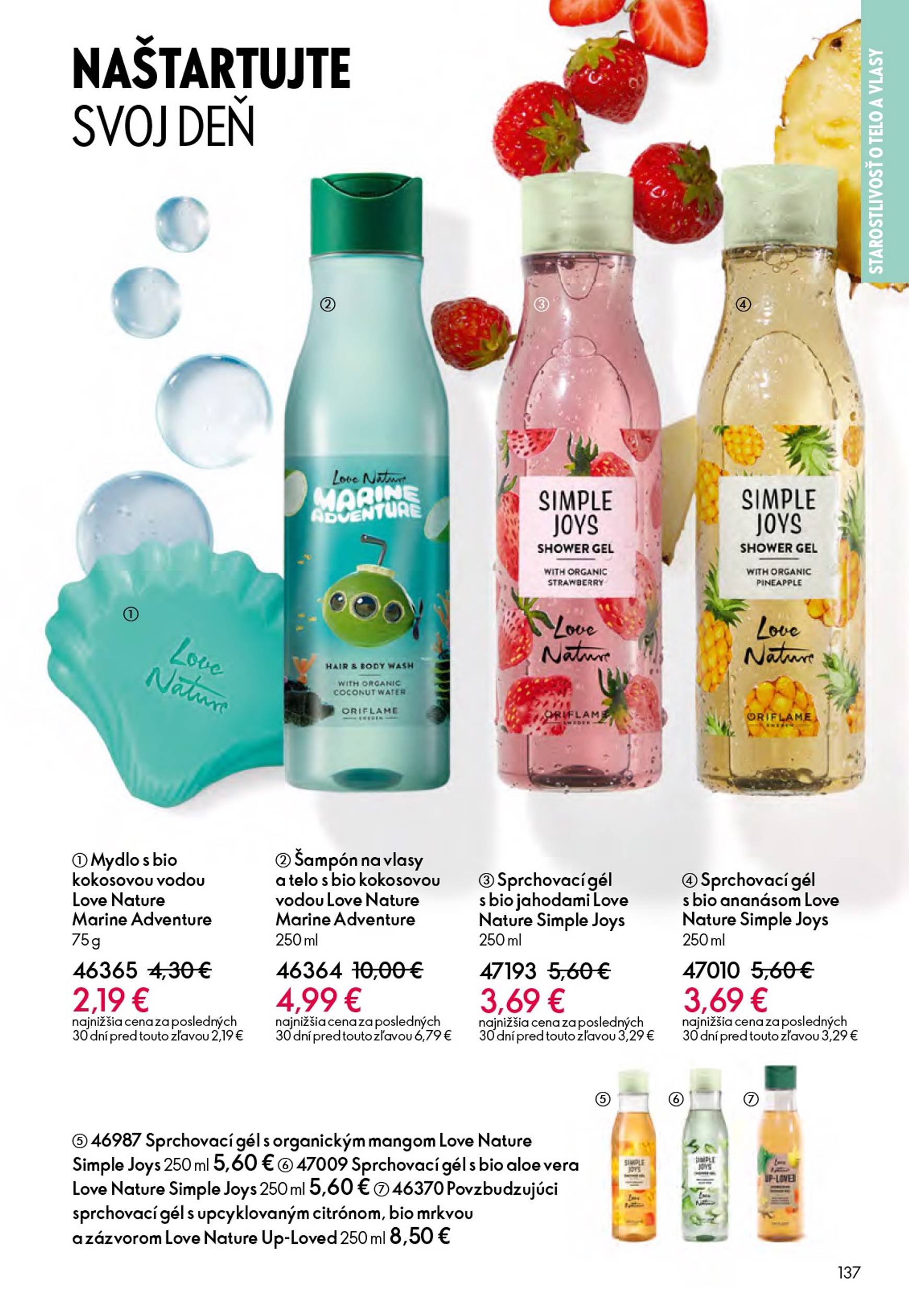 Page 137 of Aktuálny oriflame leták platný od stredy 21.01 do 10.02