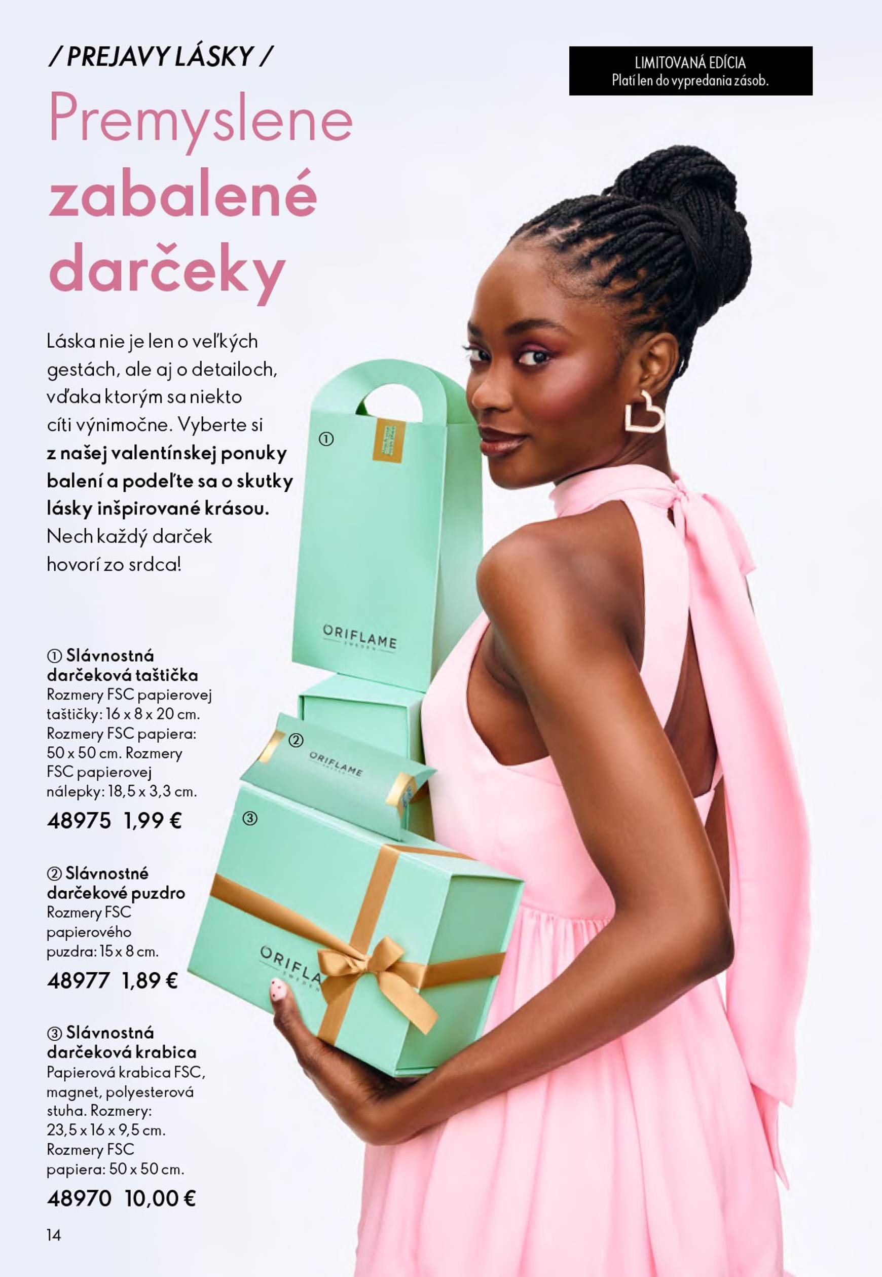 Page 14 of Aktuálny oriflame leták platný od stredy 21.01 do 10.02