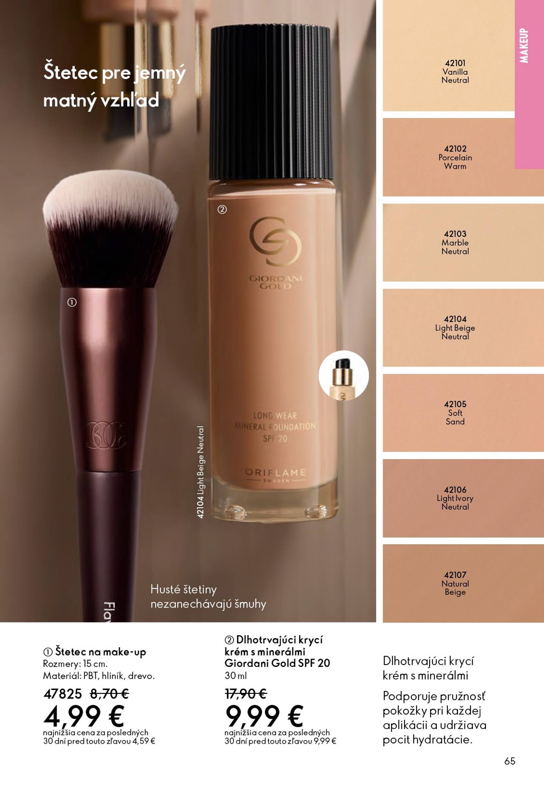 Page 65 of Aktuálny oriflame leták platný od stredy 21.01 do 10.02