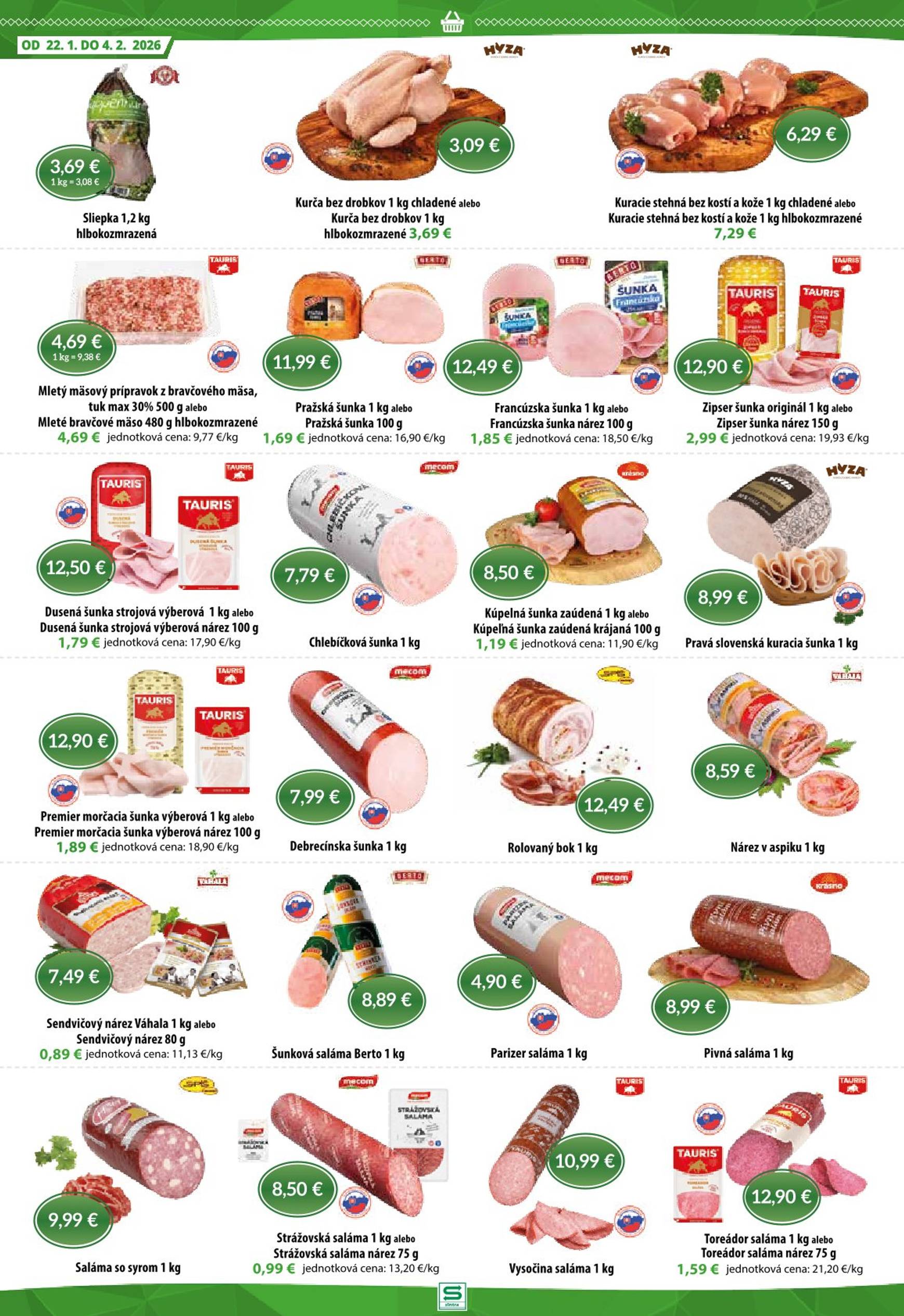 Page 2 of Aktuálny sintra leták platný od štvrtka 22.01 do 04.02