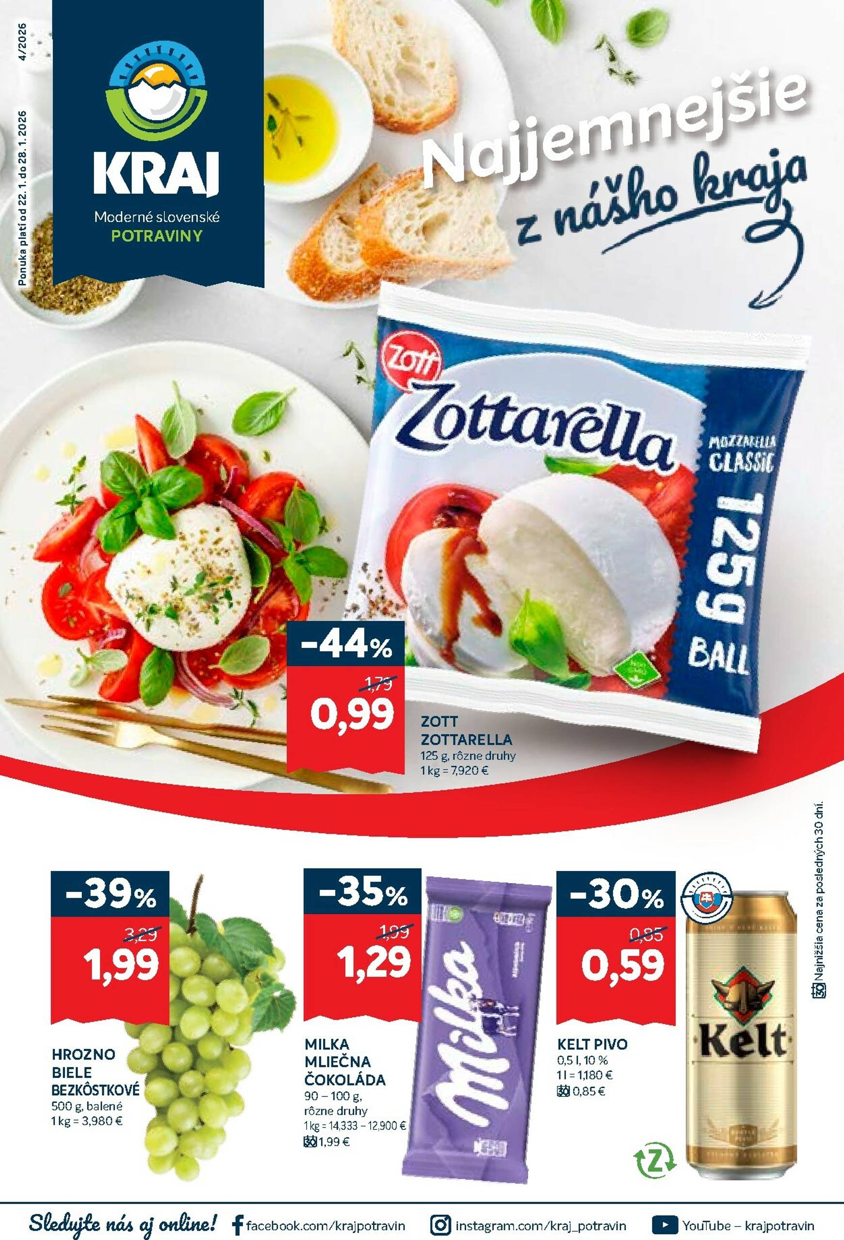 Page 1 of Aktuálny kraj leták platný od štvrtka 22.01 do 28.01