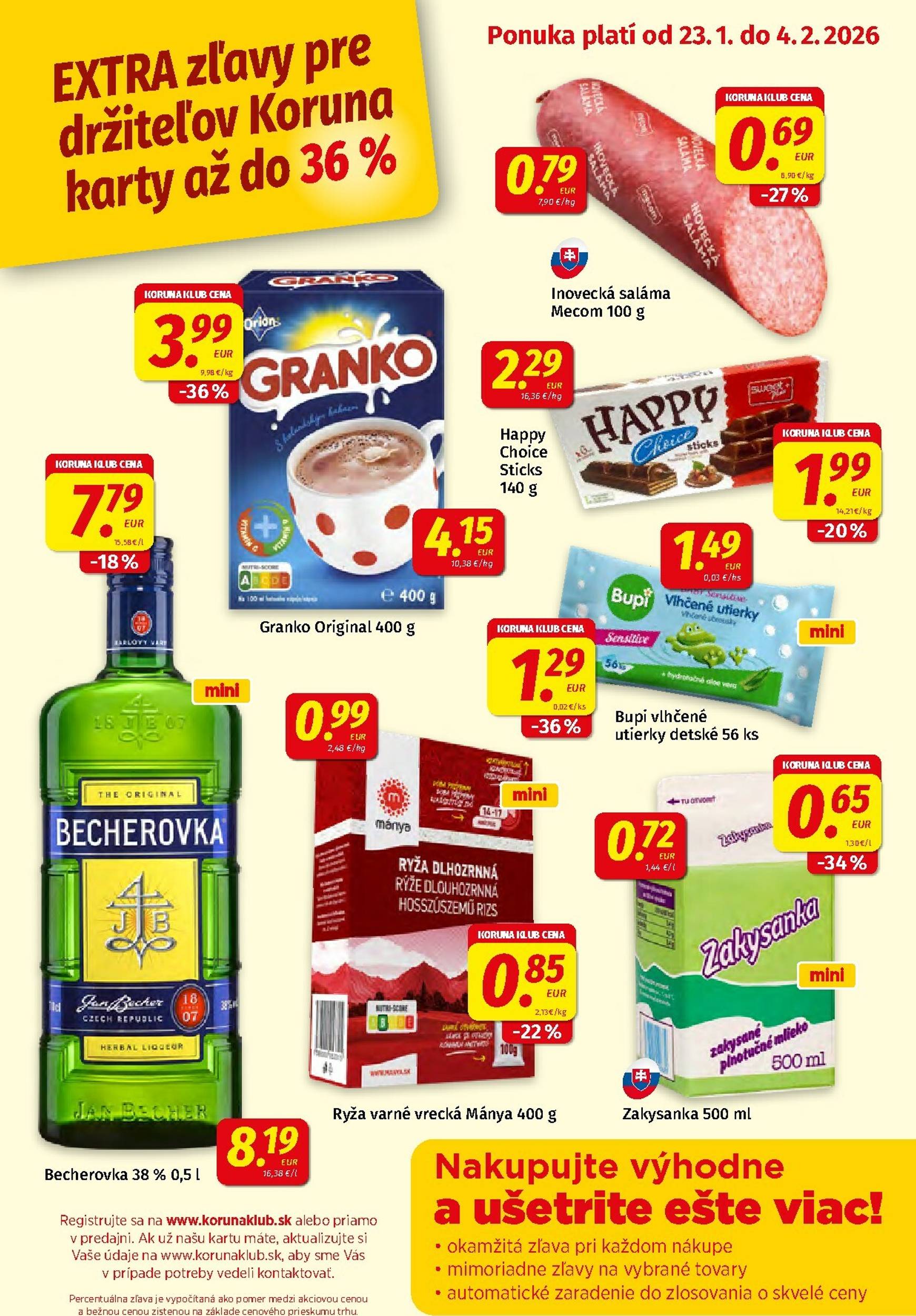 Page 9 of Aktuálny koruna leták platný od piatka 23.01 do 04.02