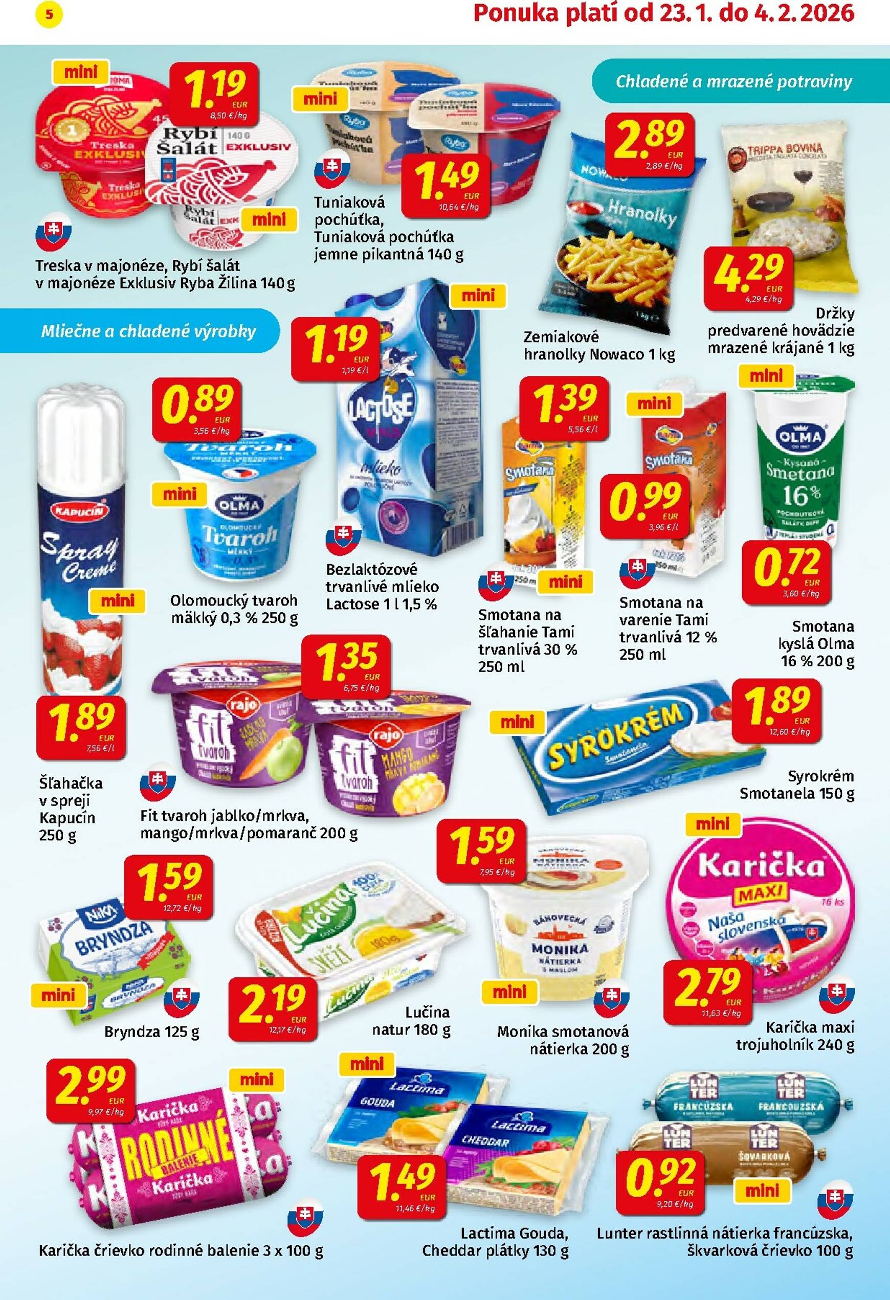 Page 5 of Aktuálny koruna leták platný od piatka 23.01 do 04.02