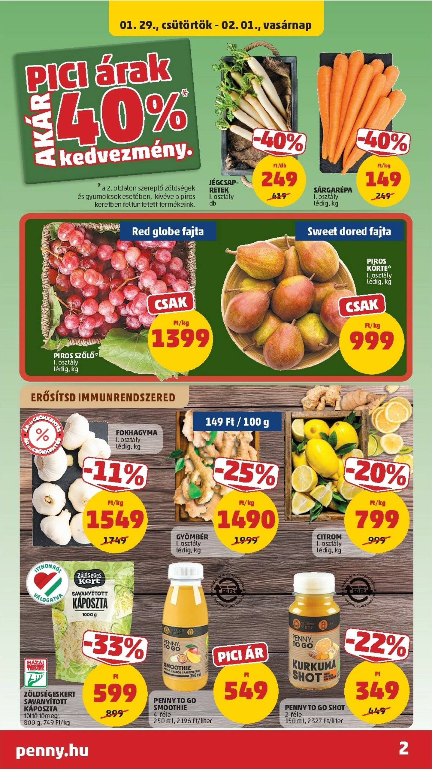 Page 2 of Aktuálny penny-madarsko leták platný od štvrtka 29.01 do 04.02