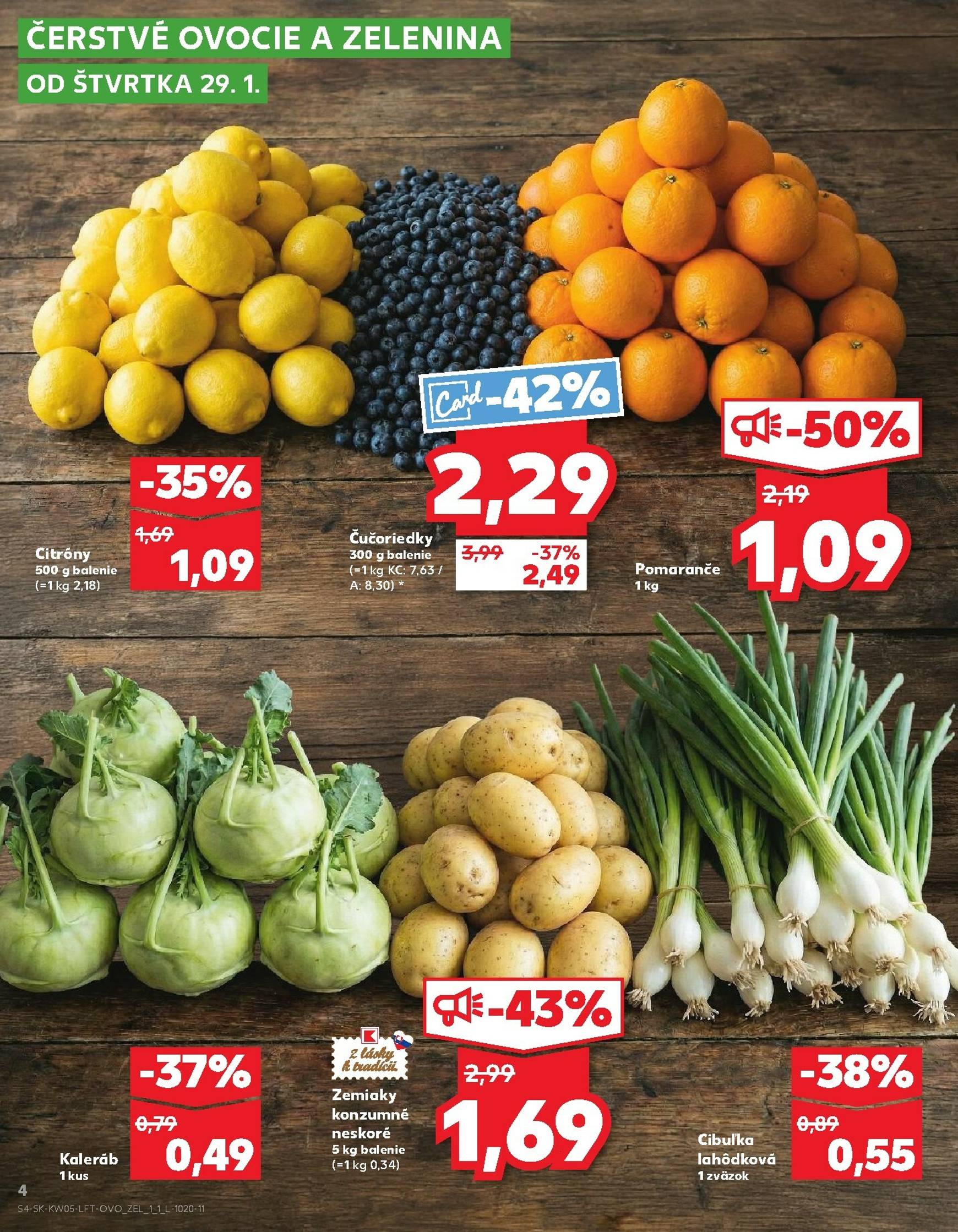 Page 4 of Aktuálny kaufland leták platný od štvrtka 29.01 do 04.02