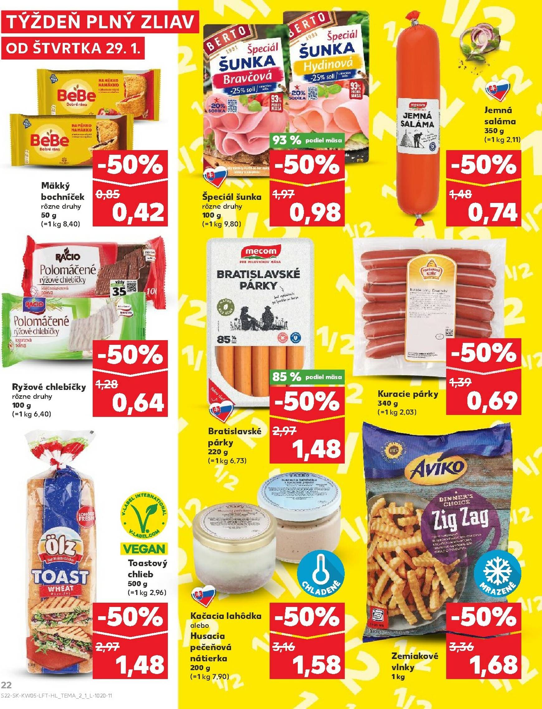 Page 22 of Aktuálny kaufland leták platný od štvrtka 29.01 do 04.02