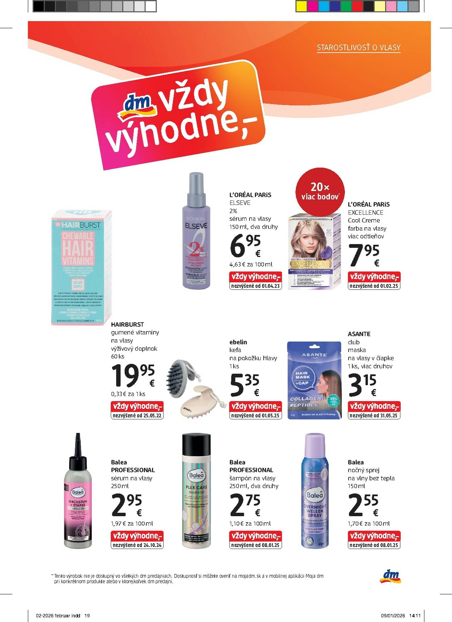 Page 19 of Aktuálny dm-drogerie leták platný od nedele 01.02 do 28.02