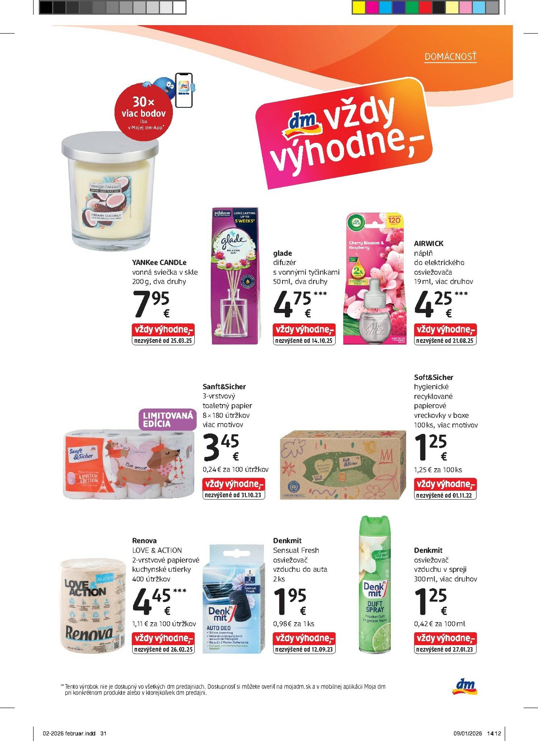 Page 31 of Aktuálny dm-drogerie leták platný od nedele 01.02 do 28.02