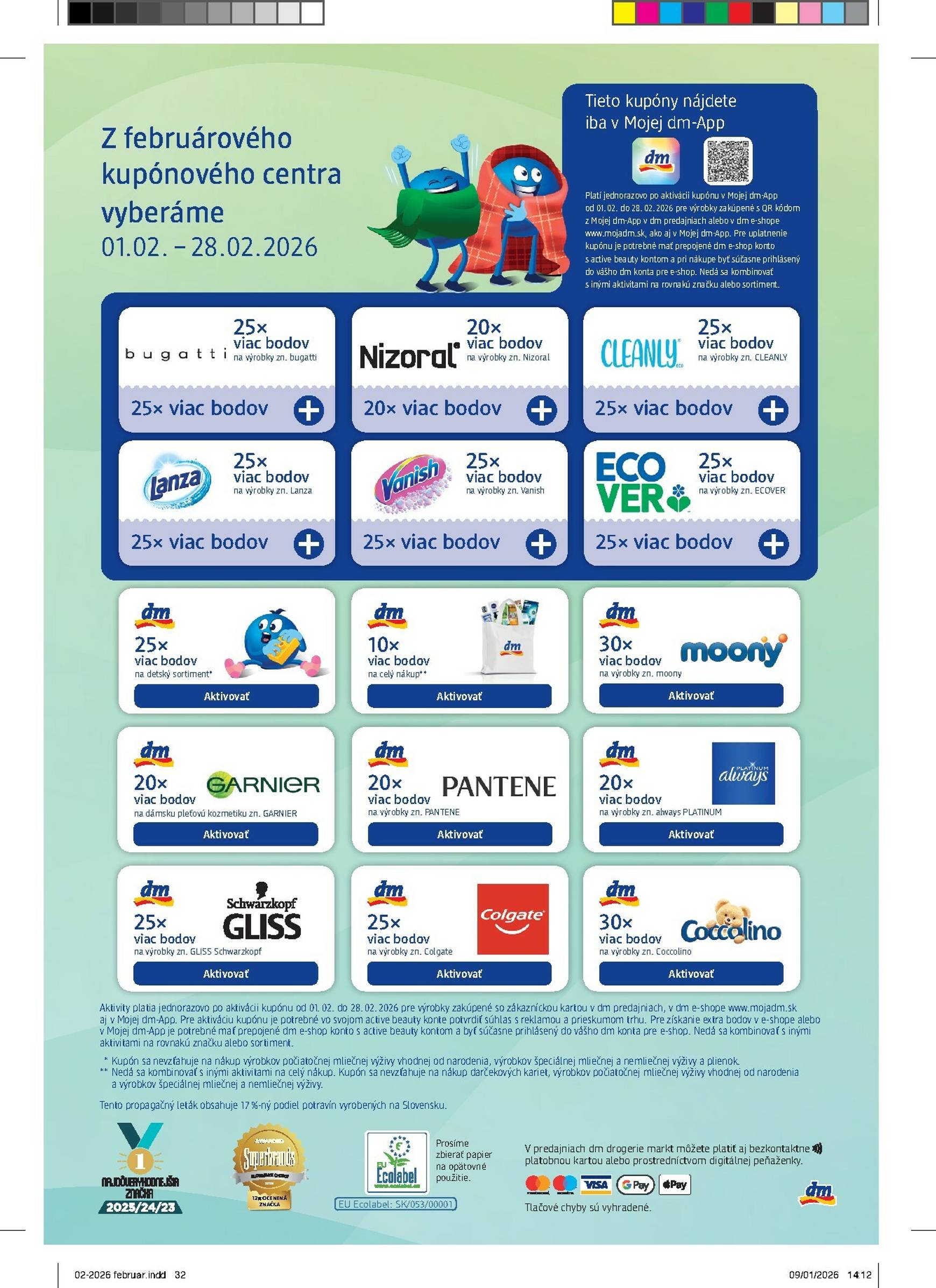 Page 32 of Aktuálny dm-drogerie leták platný od nedele 01.02 do 28.02
