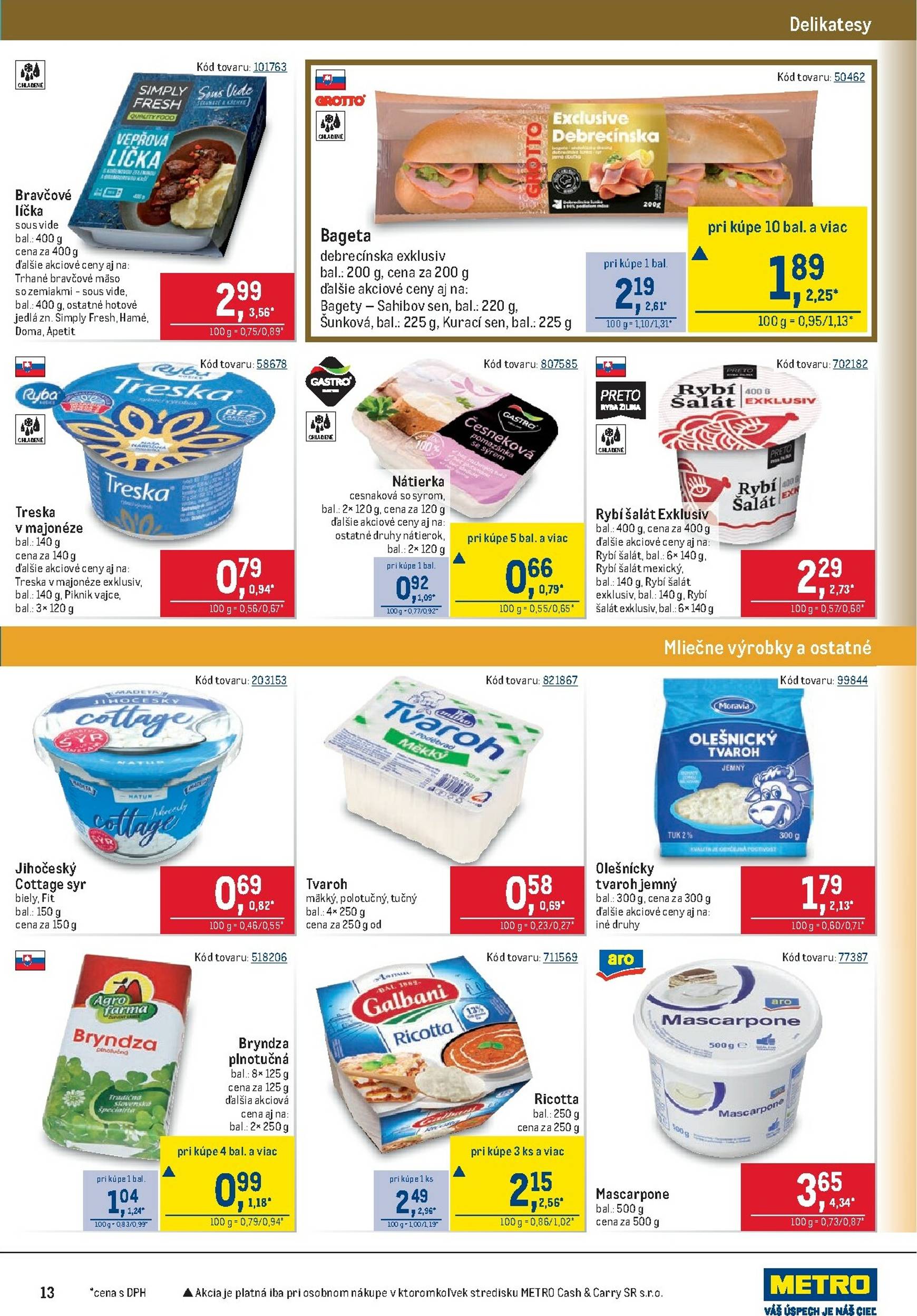 Page 13 of Aktuálny metro leták platný od stredy 28.01 do 10.02