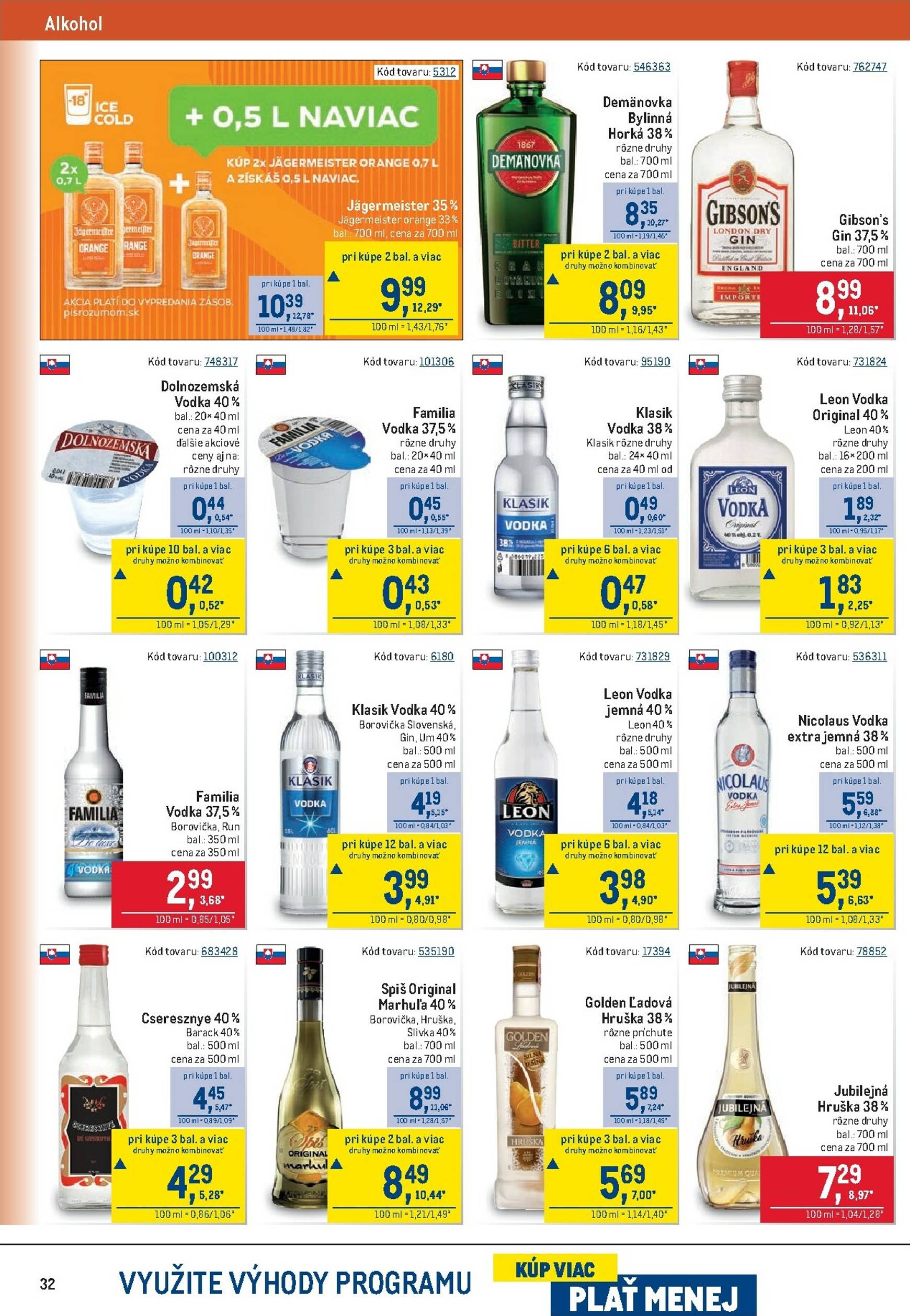 Page 32 of Aktuálny metro leták platný od stredy 28.01 do 10.02