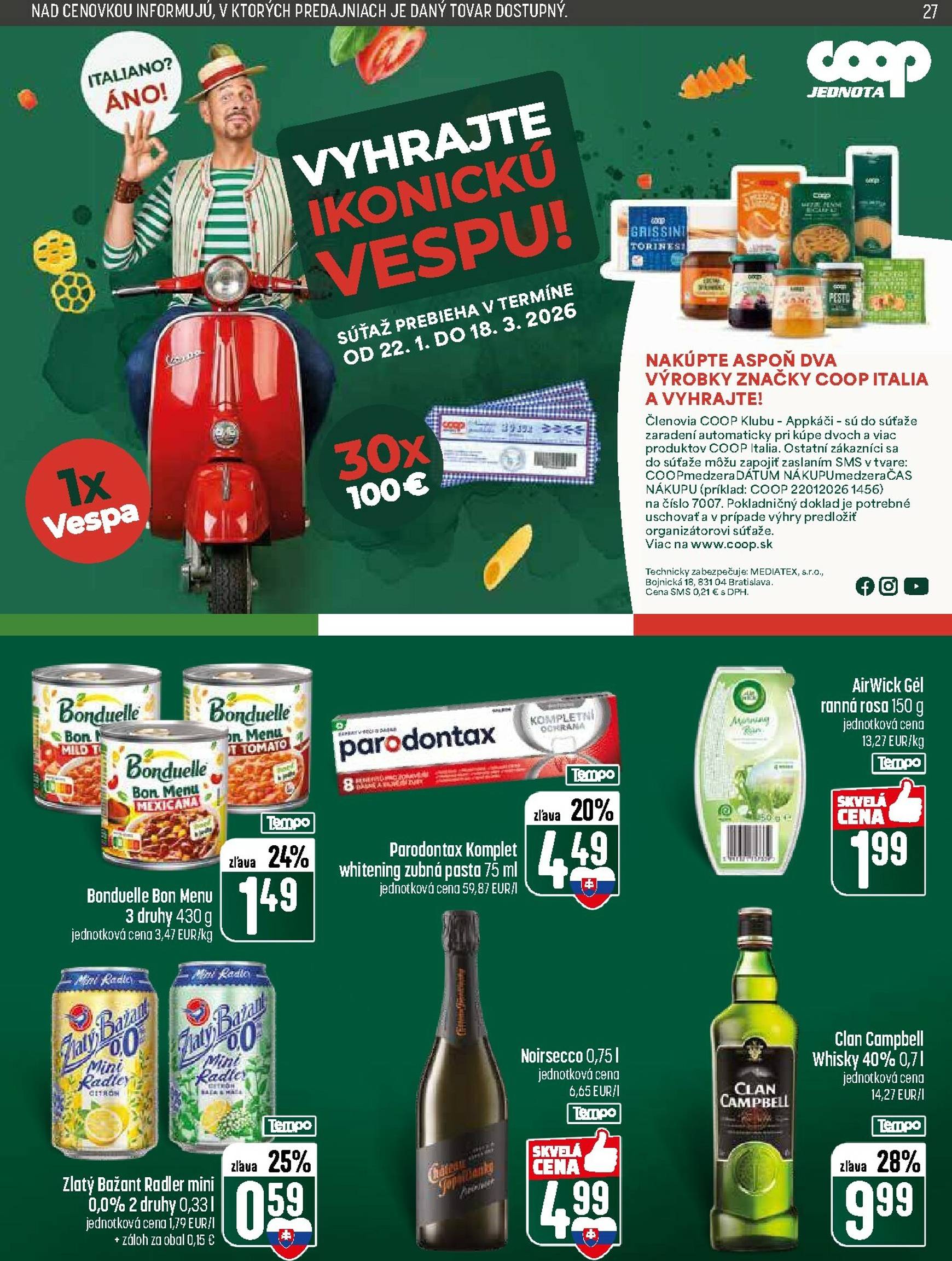 Page 27 of Aktuálny coop-jednota leták platný od štvrtka 29.01 do 04.02
