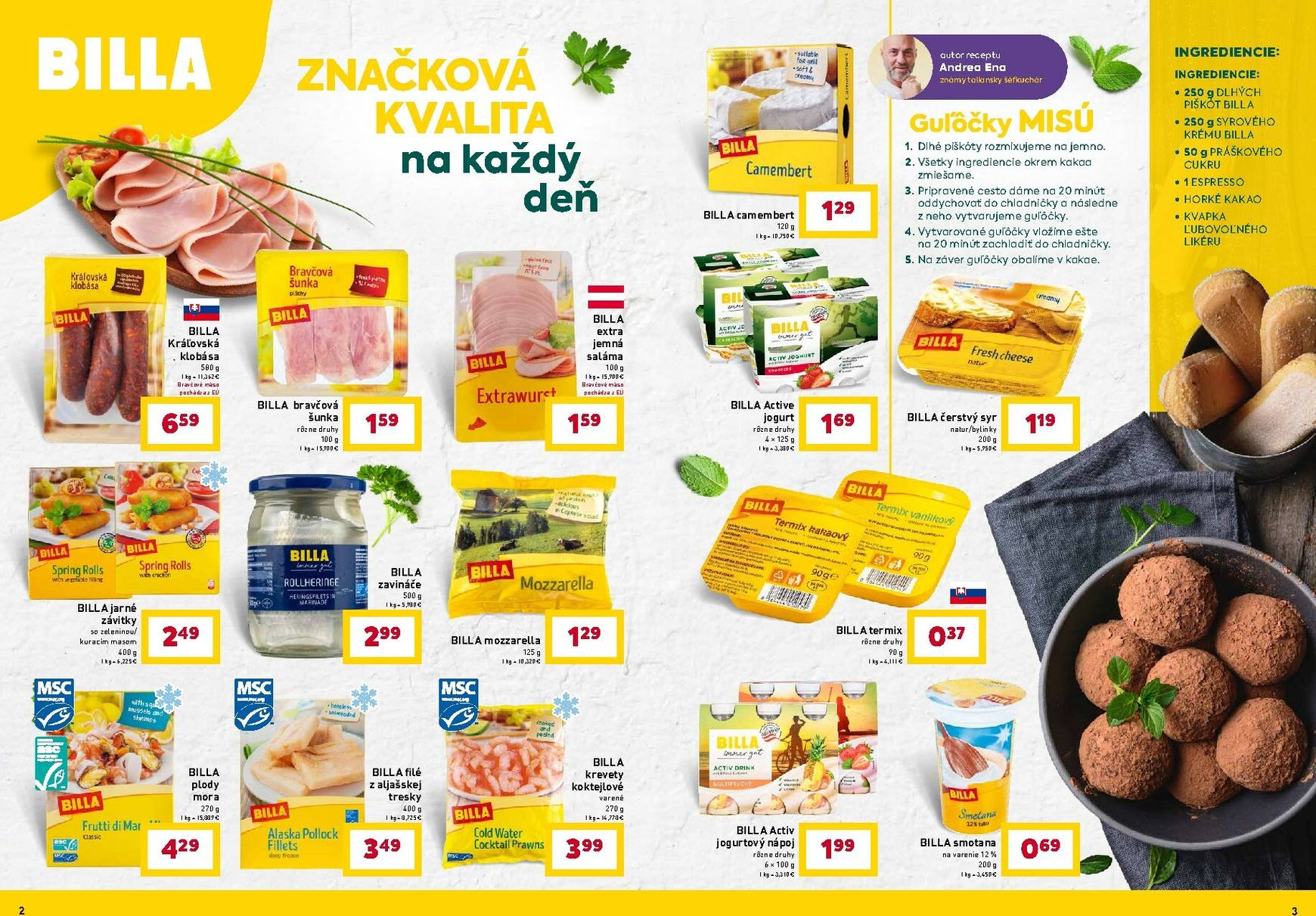 Page 2 of Aktuálny billa leták platný od stredy 28.01 do 24.02