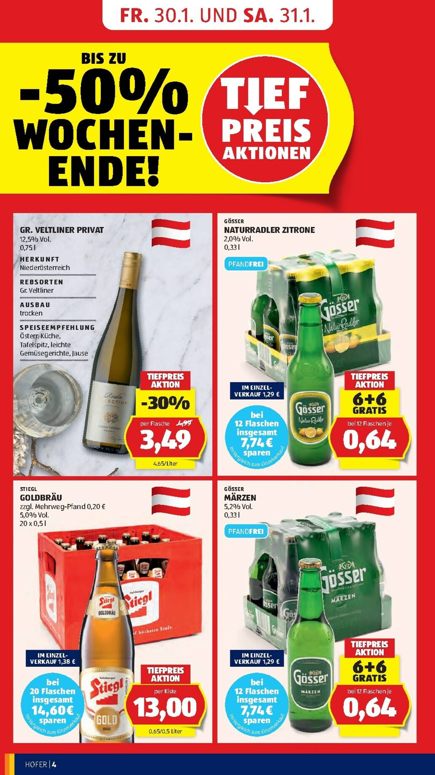 Page 6 of Aktuálny hofer-rakusko leták platný od piatka 30.01 do 05.02