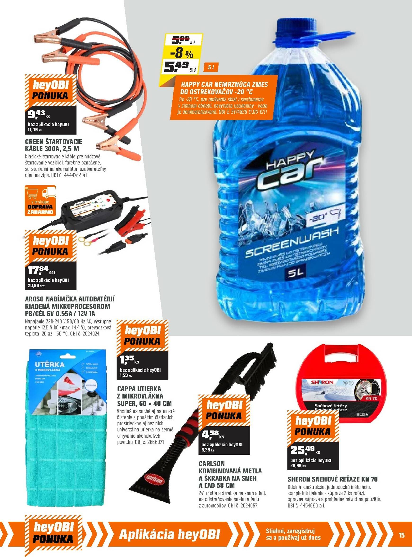 Page 15 of Aktuálny obi leták platný od piatka 02.01 do 31.01