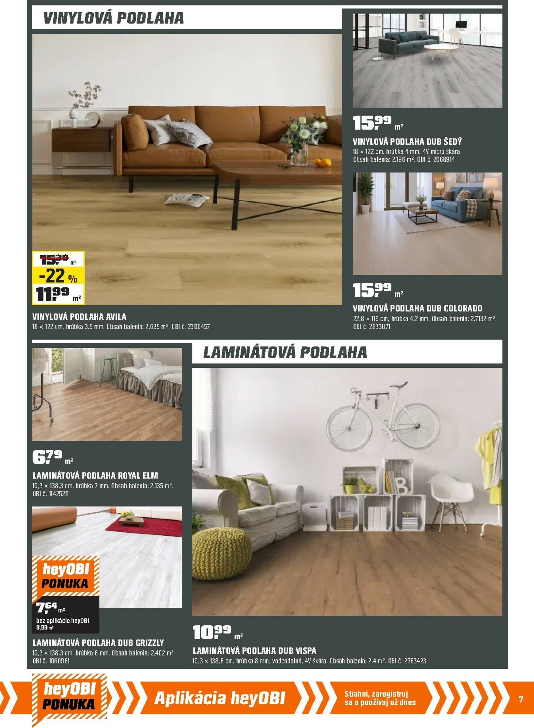 Page 7 of Aktuálny obi leták platný od piatka 02.01 do 31.01