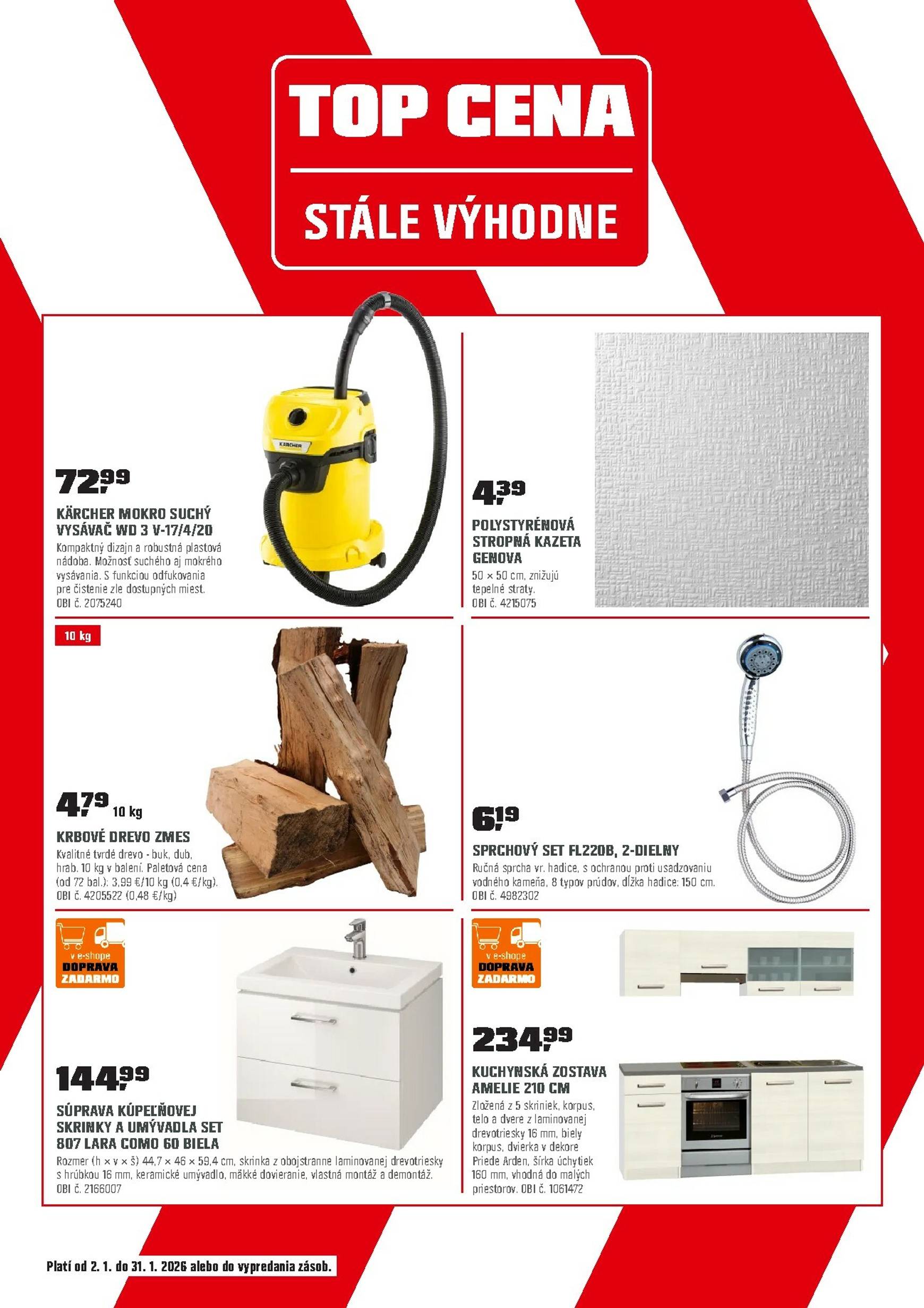 Page 16 of Aktuálny obi leták platný od piatka 02.01 do 31.01