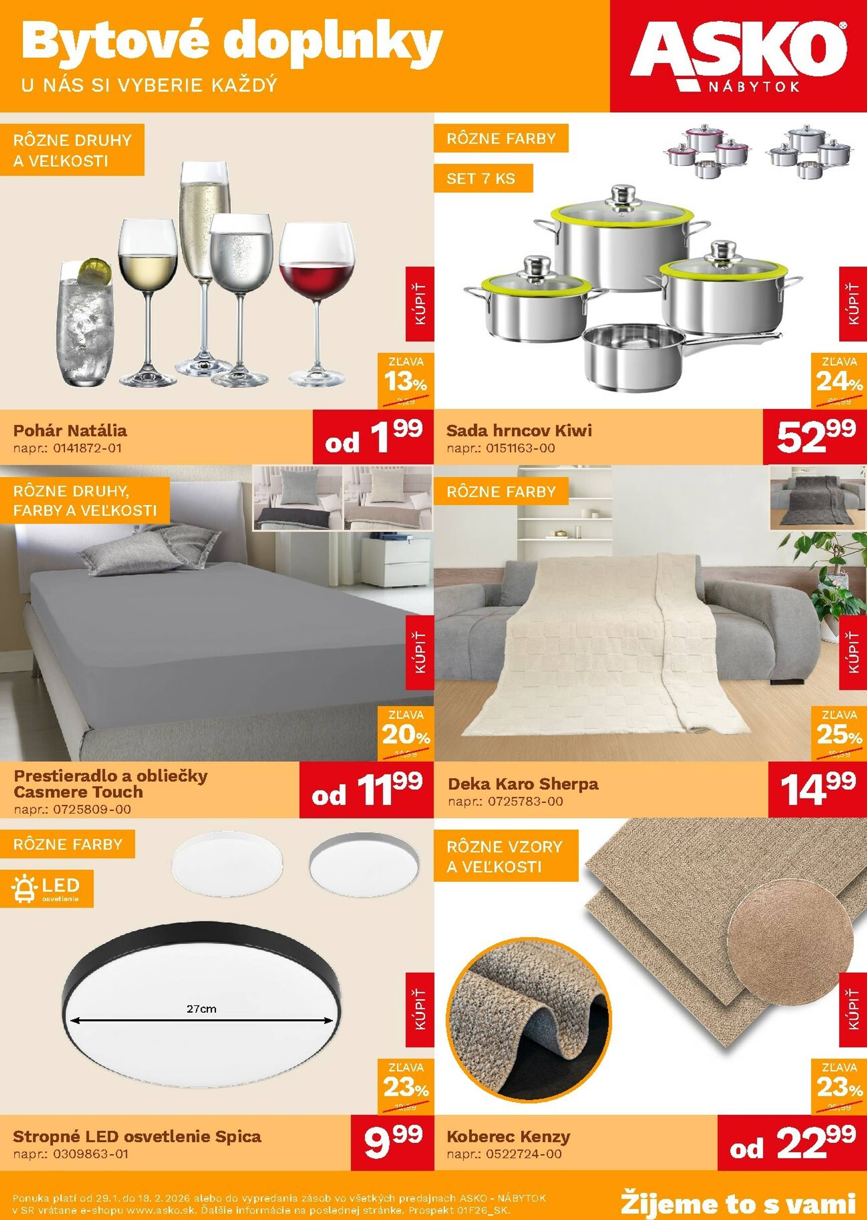 Page 1 of Aktuálny asko-nabytok leták platný od štvrtka 29.01 do 18.02