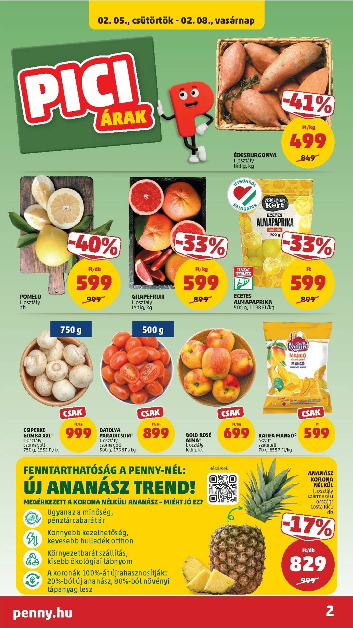 Page 2 of Aktuálny penny-madarsko leták platný od štvrtka 05.02 do 11.02