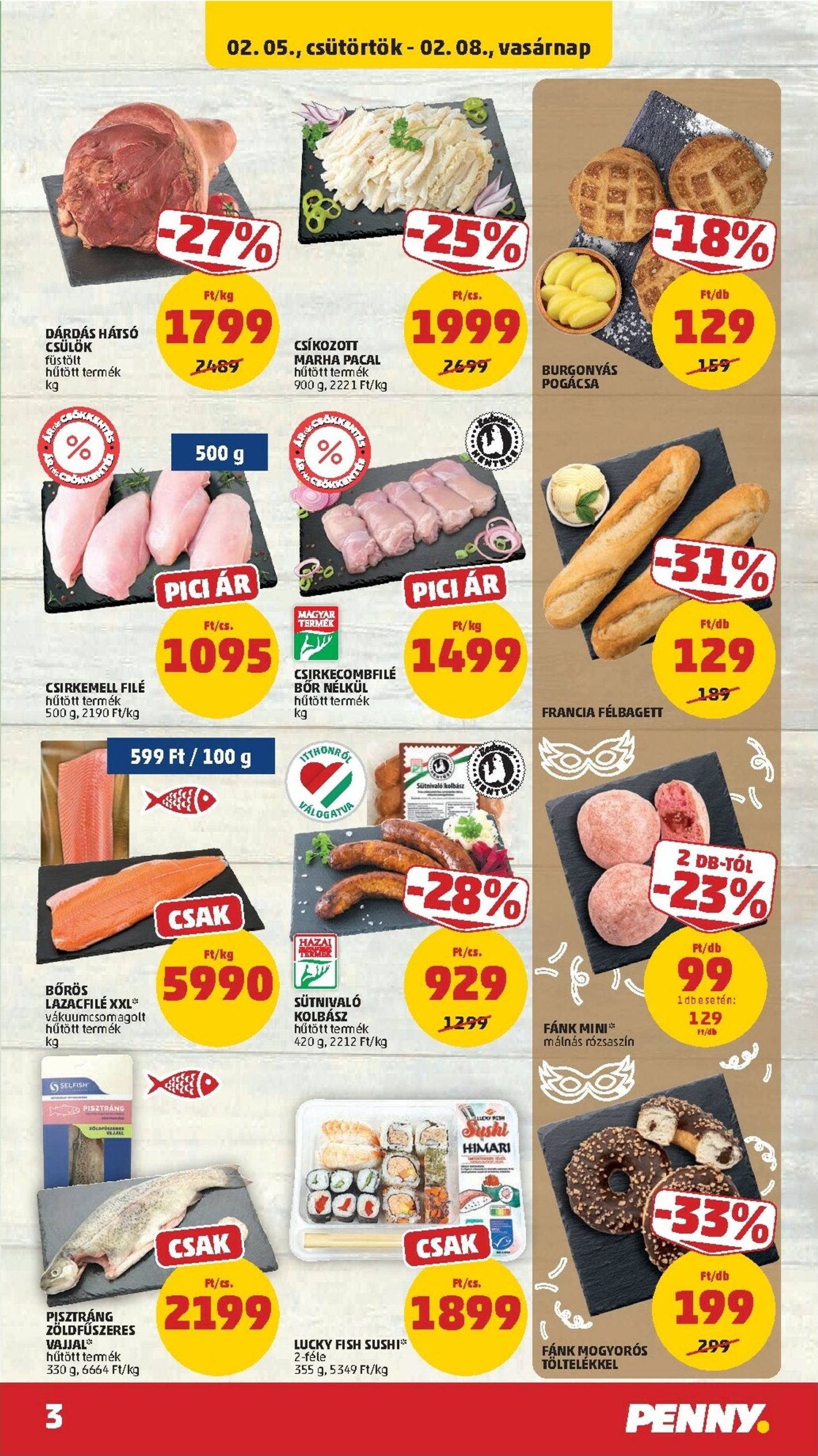 Page 3 of Aktuálny penny-madarsko leták platný od štvrtka 05.02 do 11.02