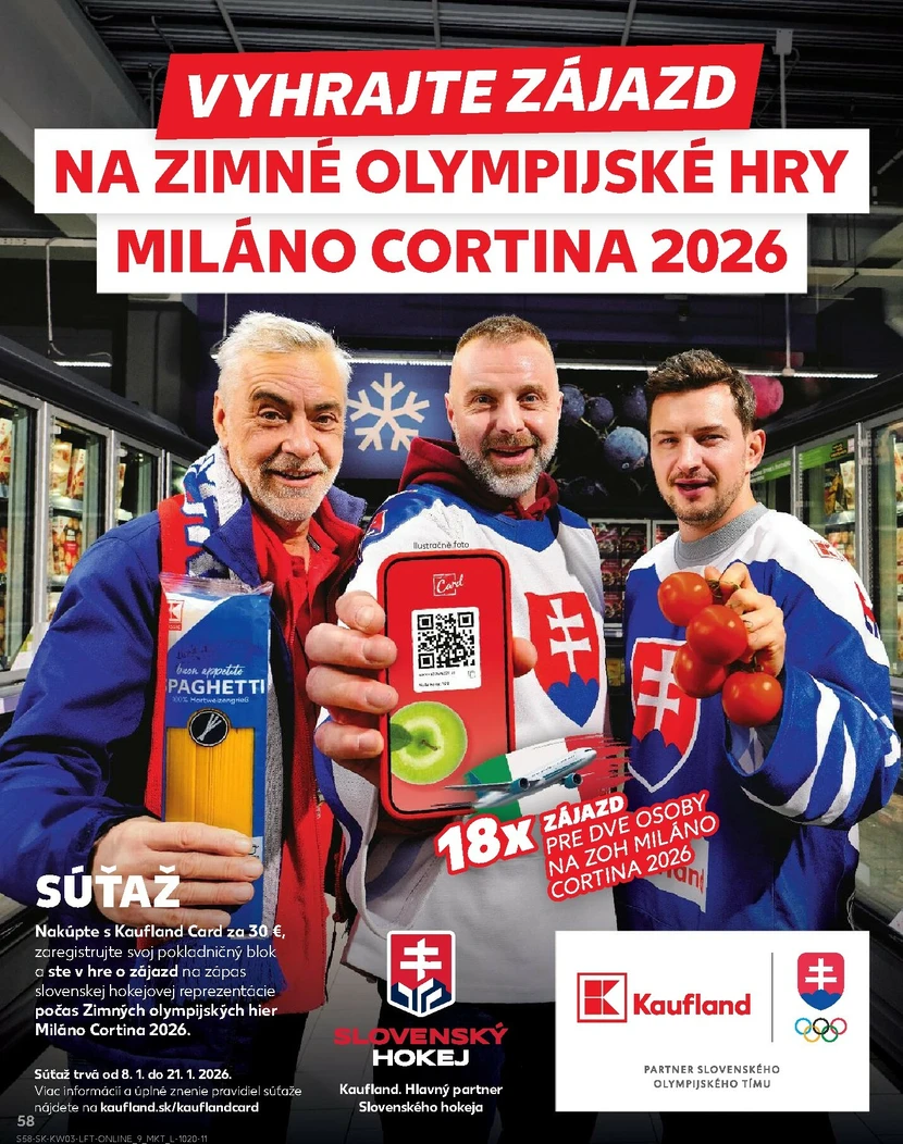 Page 58 of Aktuálny kaufland leták platný od štvrtka 15.01 do 21.01