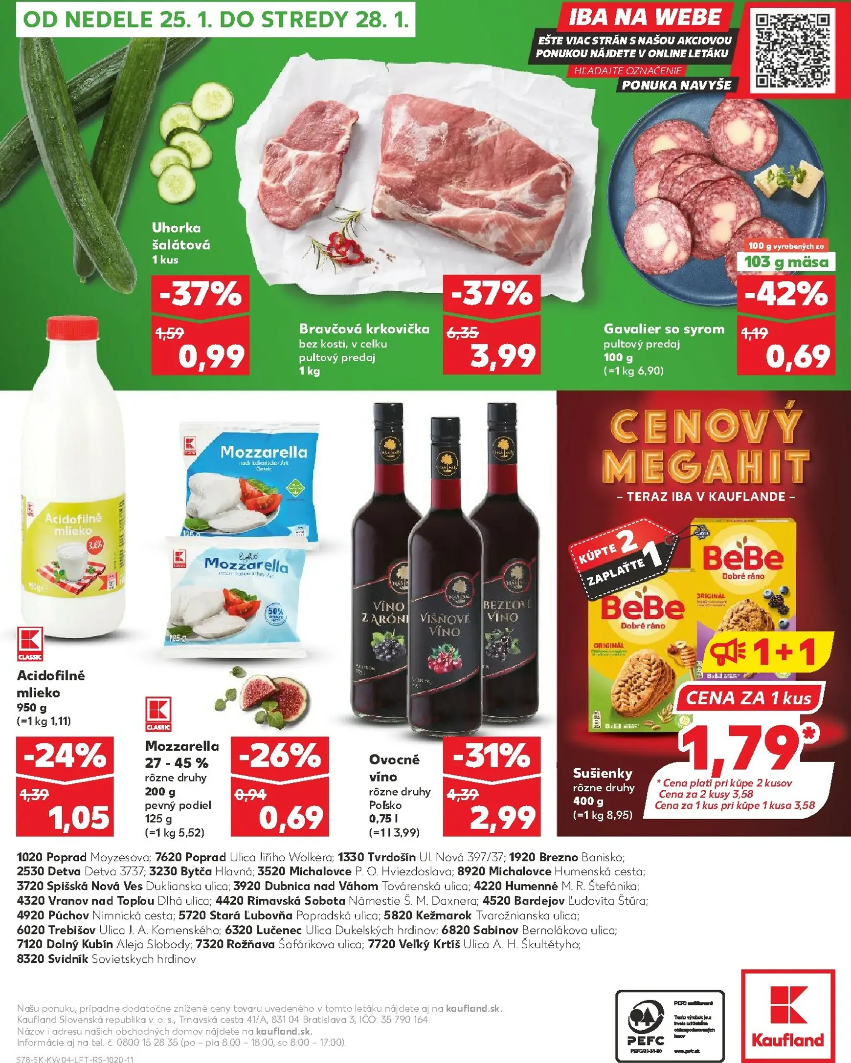 Page 78 of Aktuálny kaufland leták platný od štvrtka 22.01 do 28.01