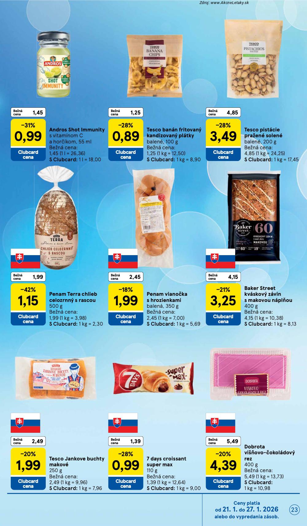 Page 23 of Aktuálny tesco leták platný od stredy 21.01 do 27.01