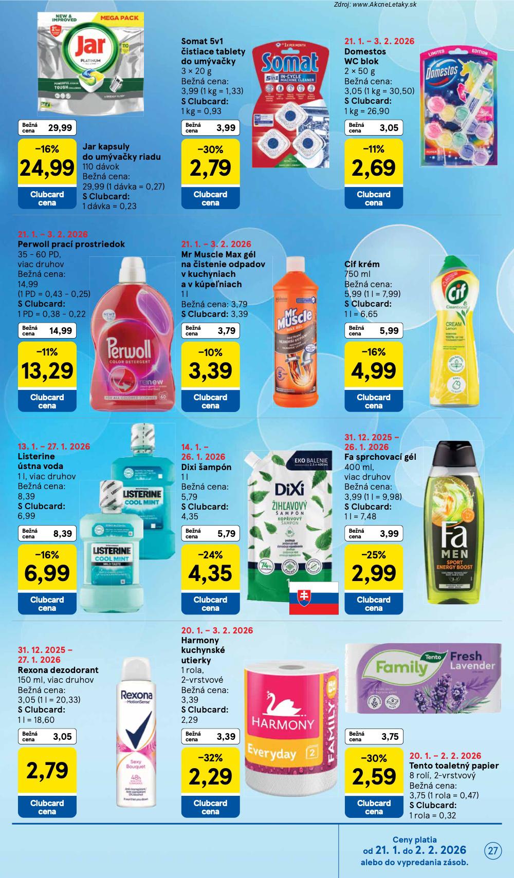 Page 27 of Aktuálny tesco leták platný od stredy 21.01 do 27.01