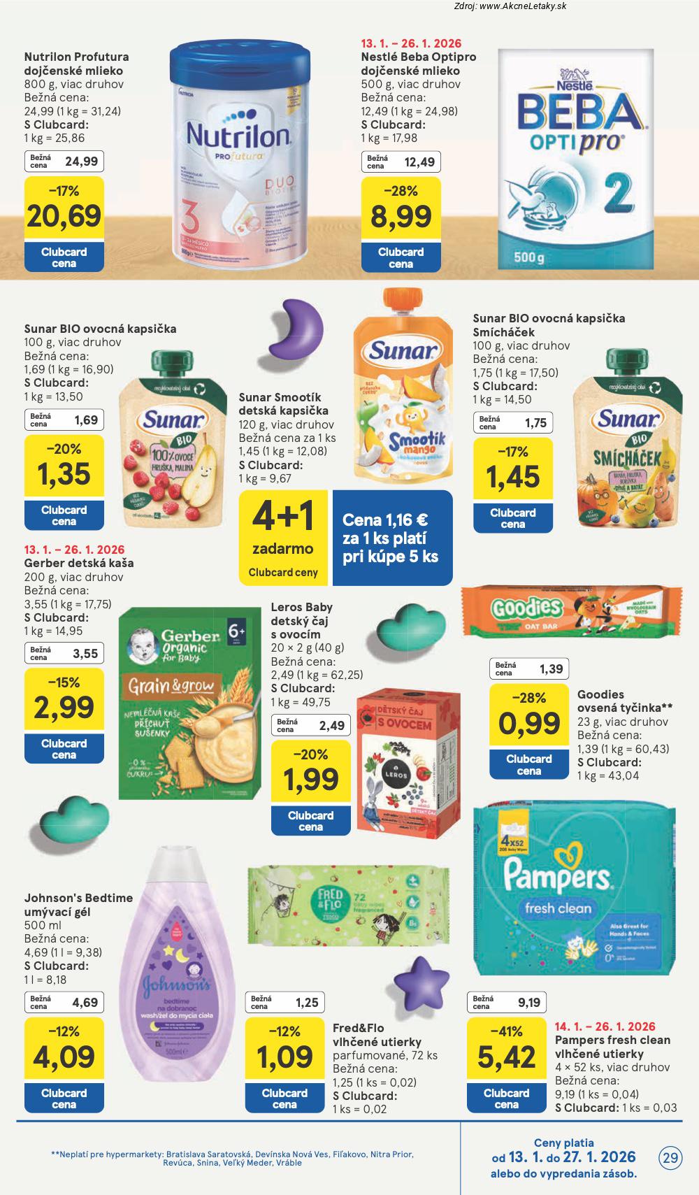 Page 29 of Aktuálny tesco leták platný od stredy 21.01 do 27.01